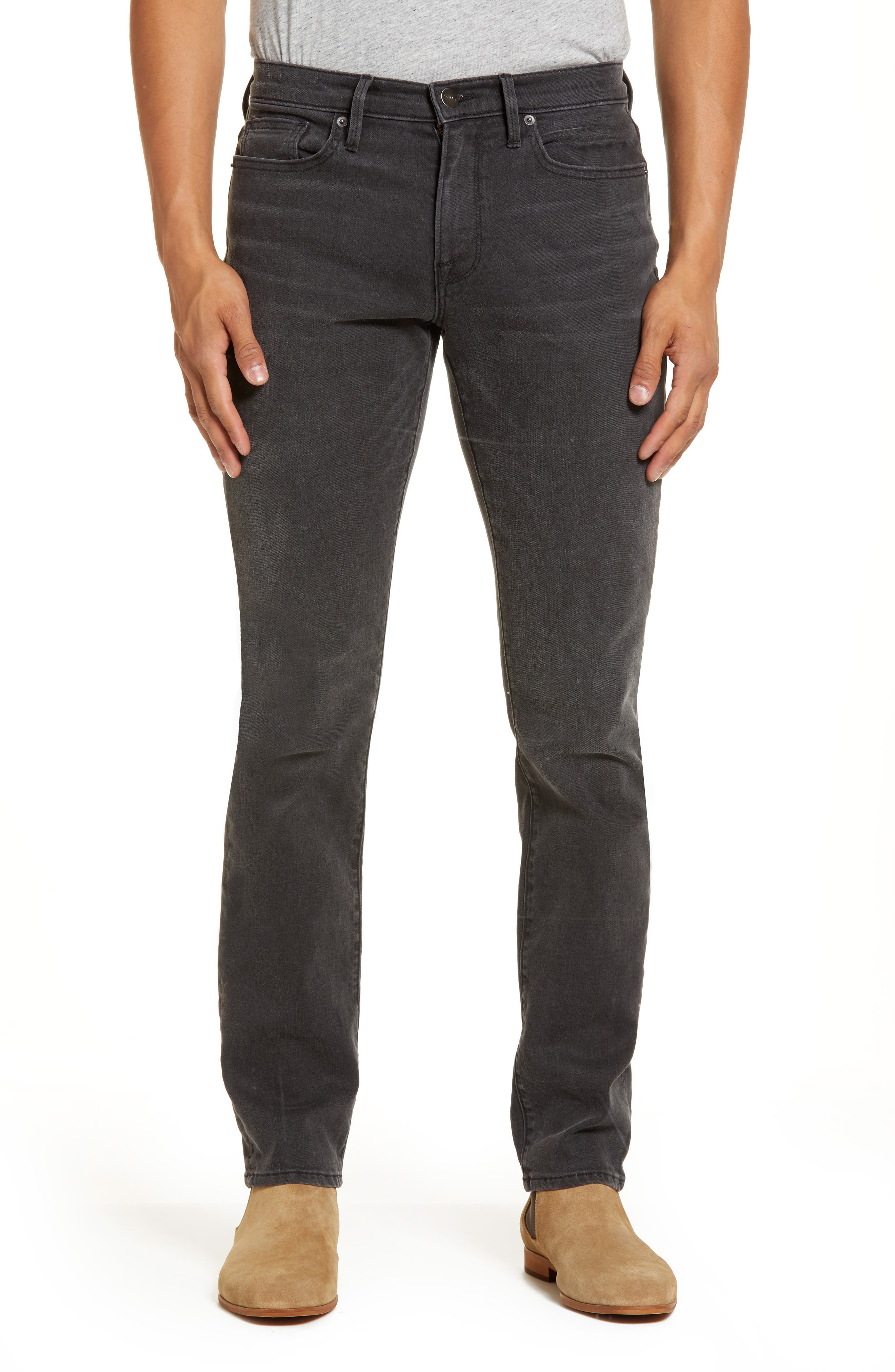 flare jeans with front seam