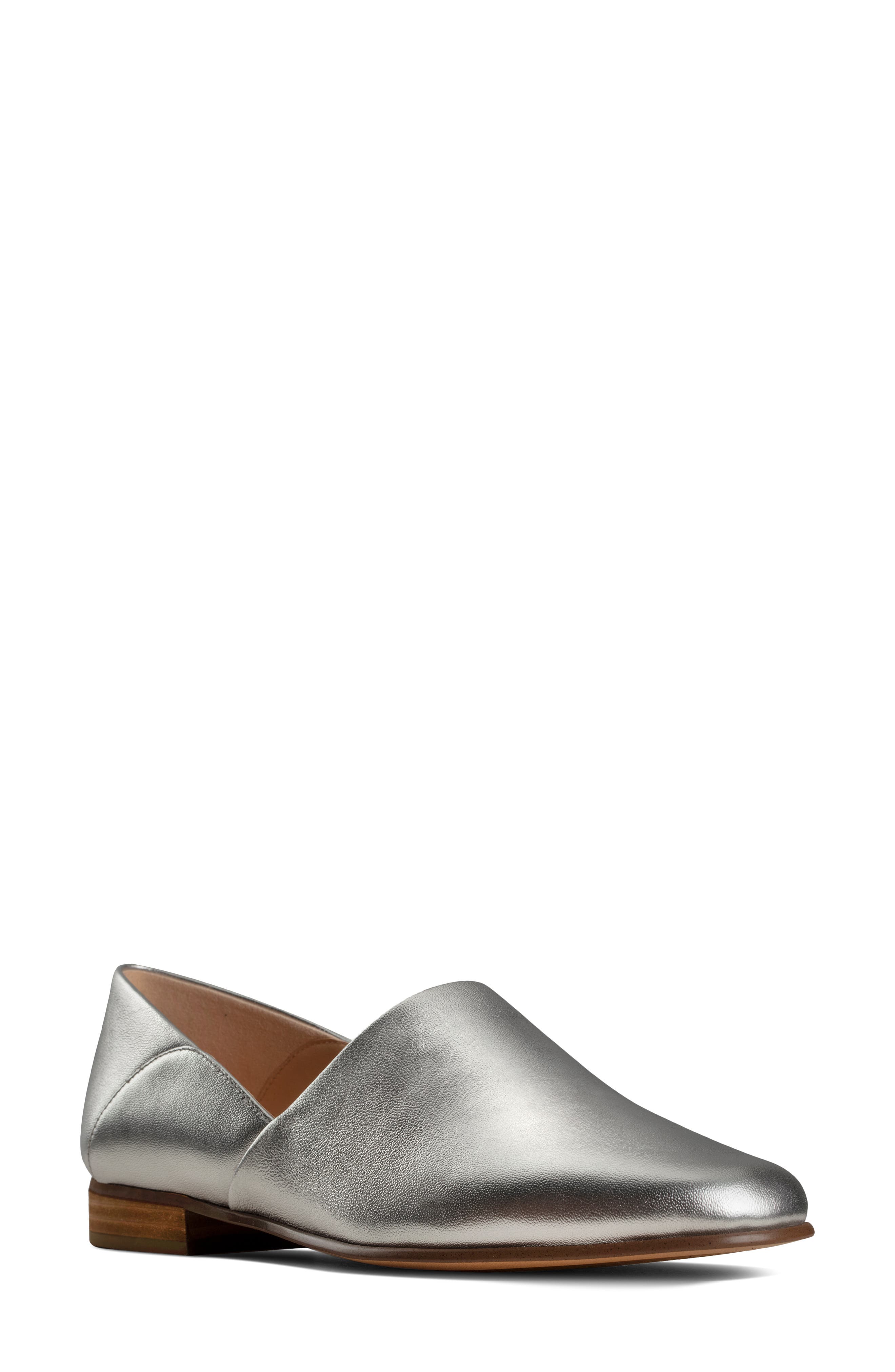 clarks metallic shoes
