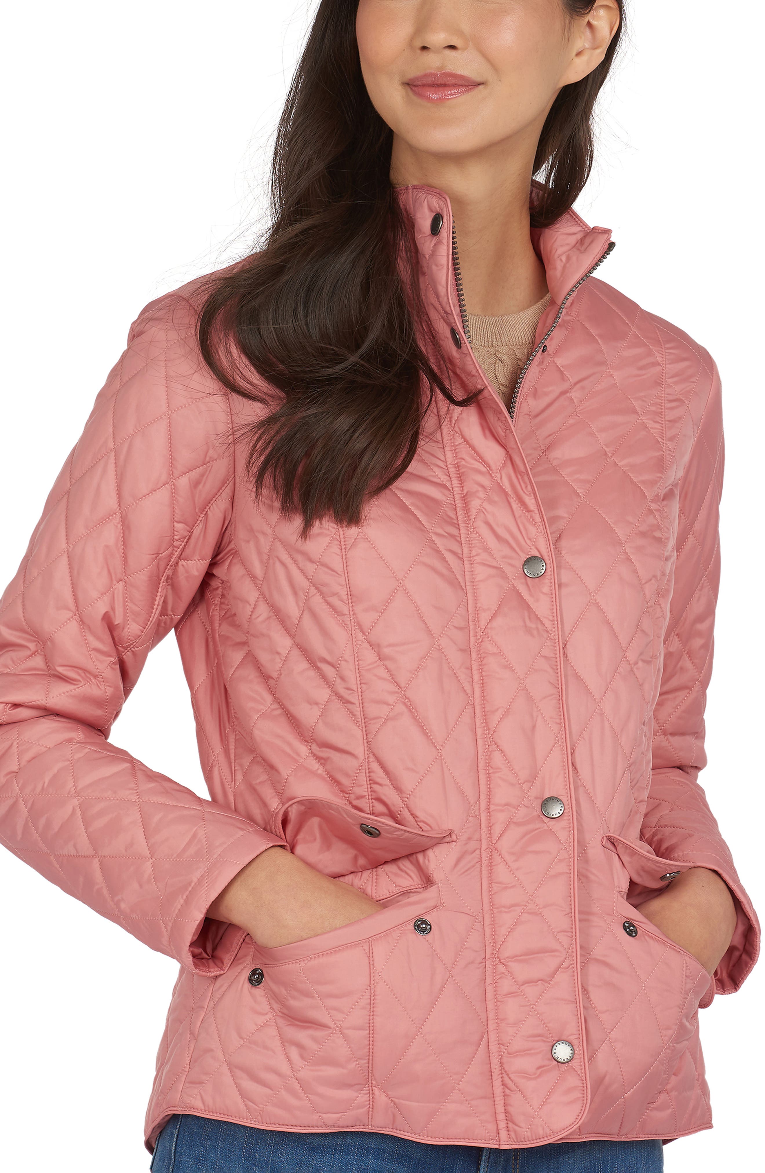 red barbour jacket womens