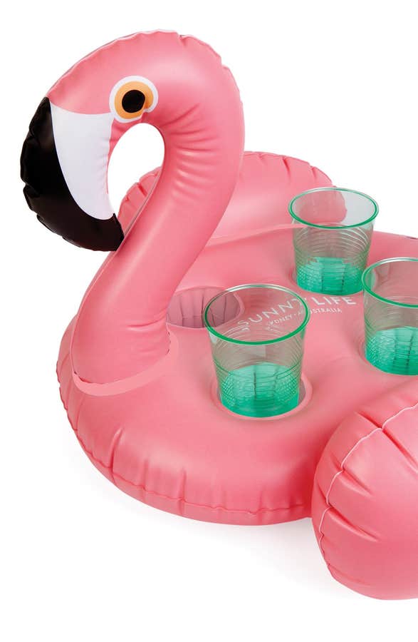 Flamingo drink holder
