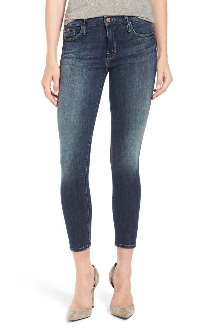 MOTHER 'The Looker' Crop Skinny Jeans (Here Kitty Kitty) | Nordstrom