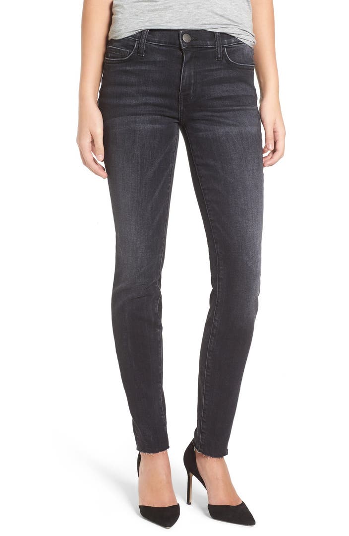 Current/Elliott The Ankle Raw Hem Skinny Jeans (Bad Company) | Nordstrom