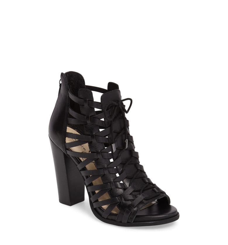 Jessica Simpson Riana Woven Leather Cage Sandal (Women) | Nordstrom