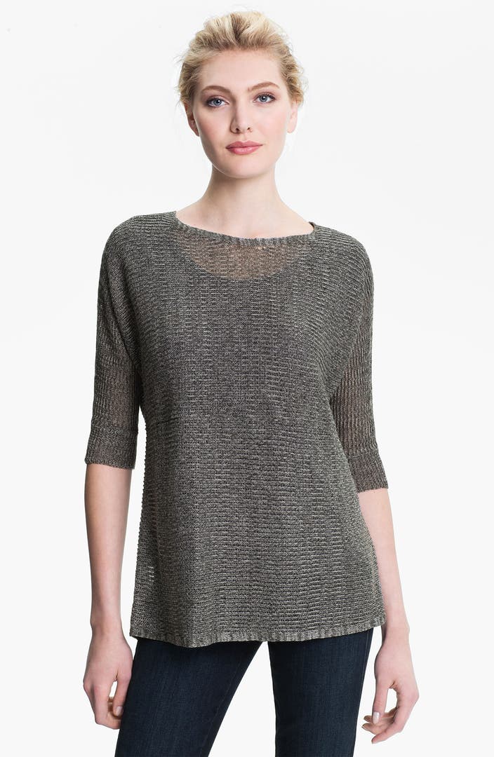 Eileen Fisher 'Delave Twist' Linen Sweater | Nordstrom