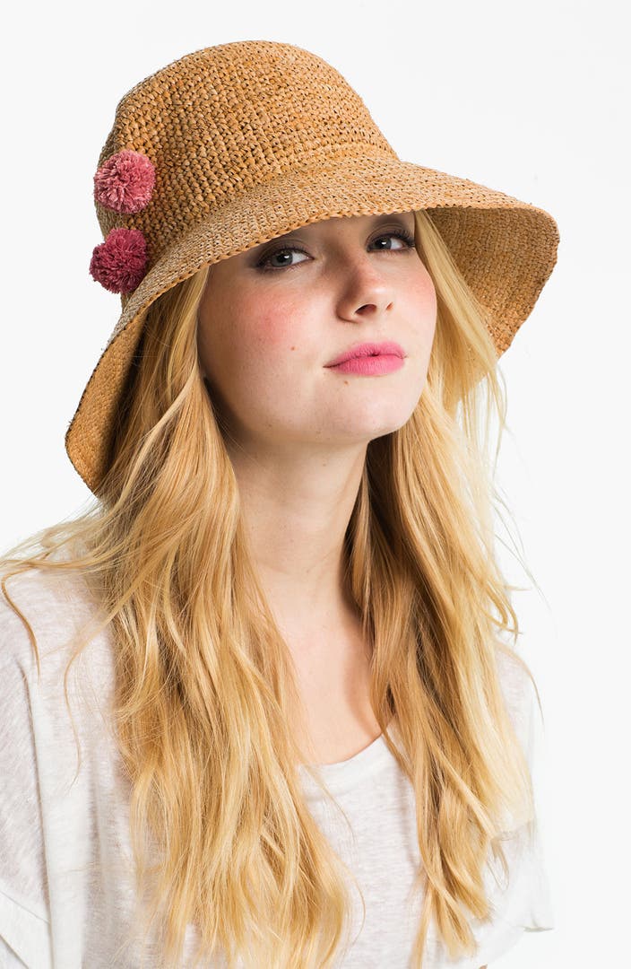 Flora Bella Crochet Raffia Hat | Nordstrom