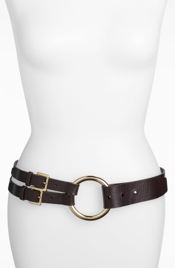 MICHAEL Michael Kors Double Buckle Leather Belt | Nordstrom