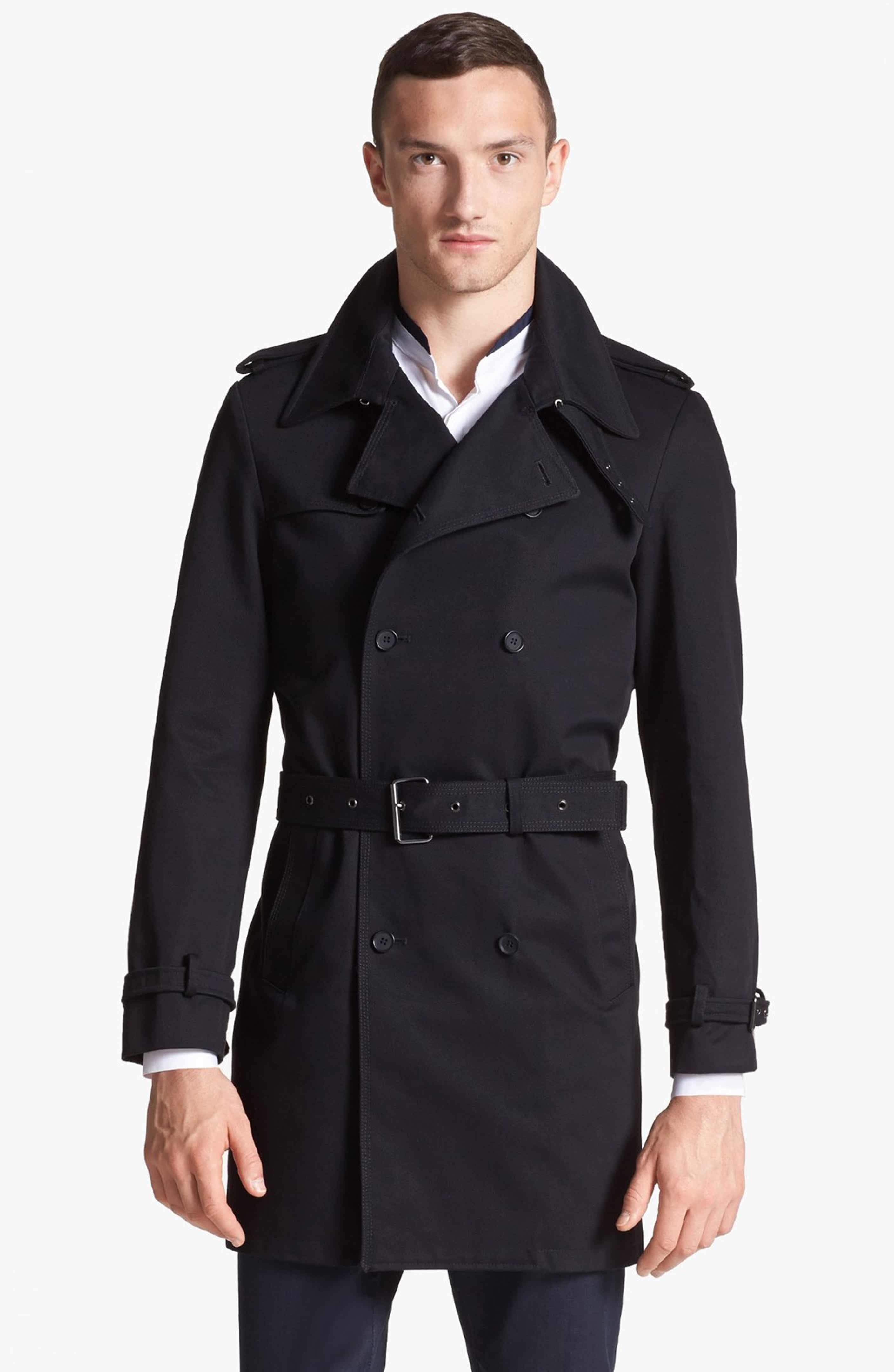 The Kooples Double Breasted Twill Trench Coat | Nordstrom