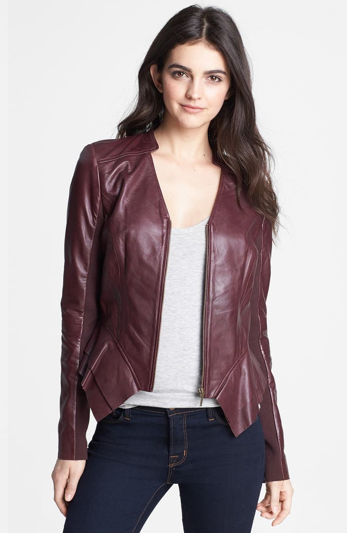 Hinge Leather Peplum Jacket | Nordstrom