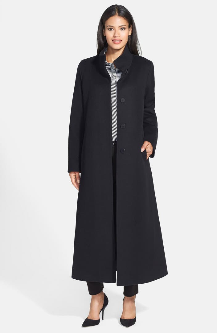 Fleurette Stand Collar Loro Piana Wool Long Coat (Nordstrom Exclusive ...