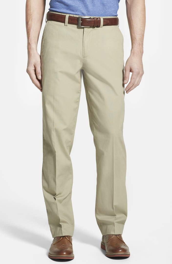 Bills Khakis 'M3' Trim Fit Flat Front Cotton Poplin Pants | Nordstrom