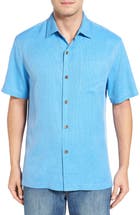 Tommy Bahama 'Rio Fronds' Short Sleeve Silk Sport Shirt (Big & Tall ...