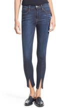 PARKER SMITH Frayed Release Hem Crop Straight Leg Jeans (Chrome ...