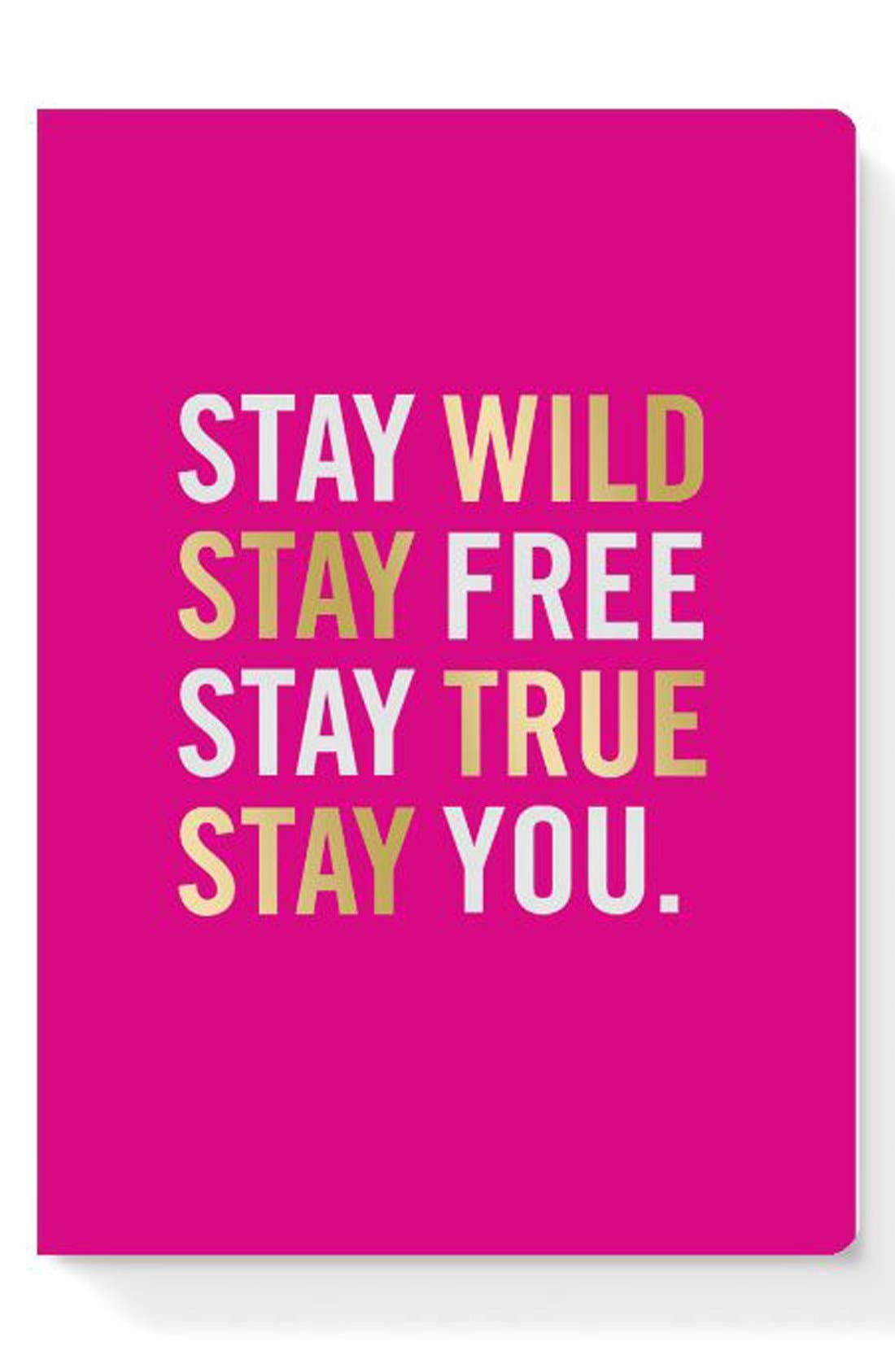 Fringe Studio 'Stay Wild' Softcover Notebook Nordstrom