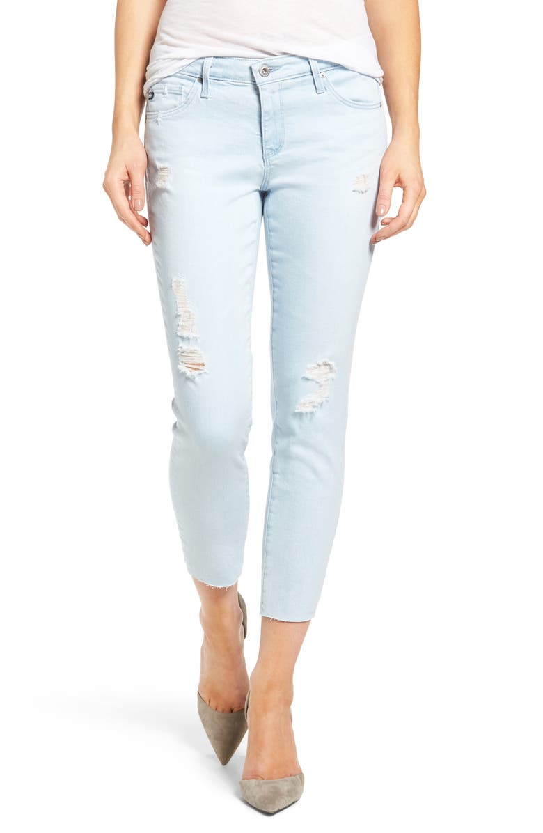 AG The Stilt Crop Skinny Jeans (Idyll Destroyed) | Nordstrom