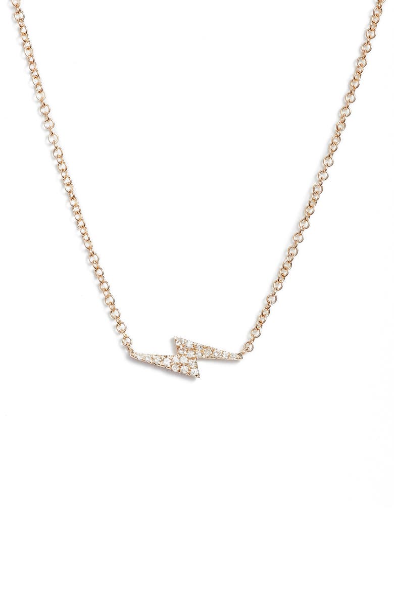 Ef Collection Diamond Lightning Bolt Pendant Necklace Nordstrom Ef Collection Diamond Lightning Bolt Pendant Necklace Main Color Yellow Gold