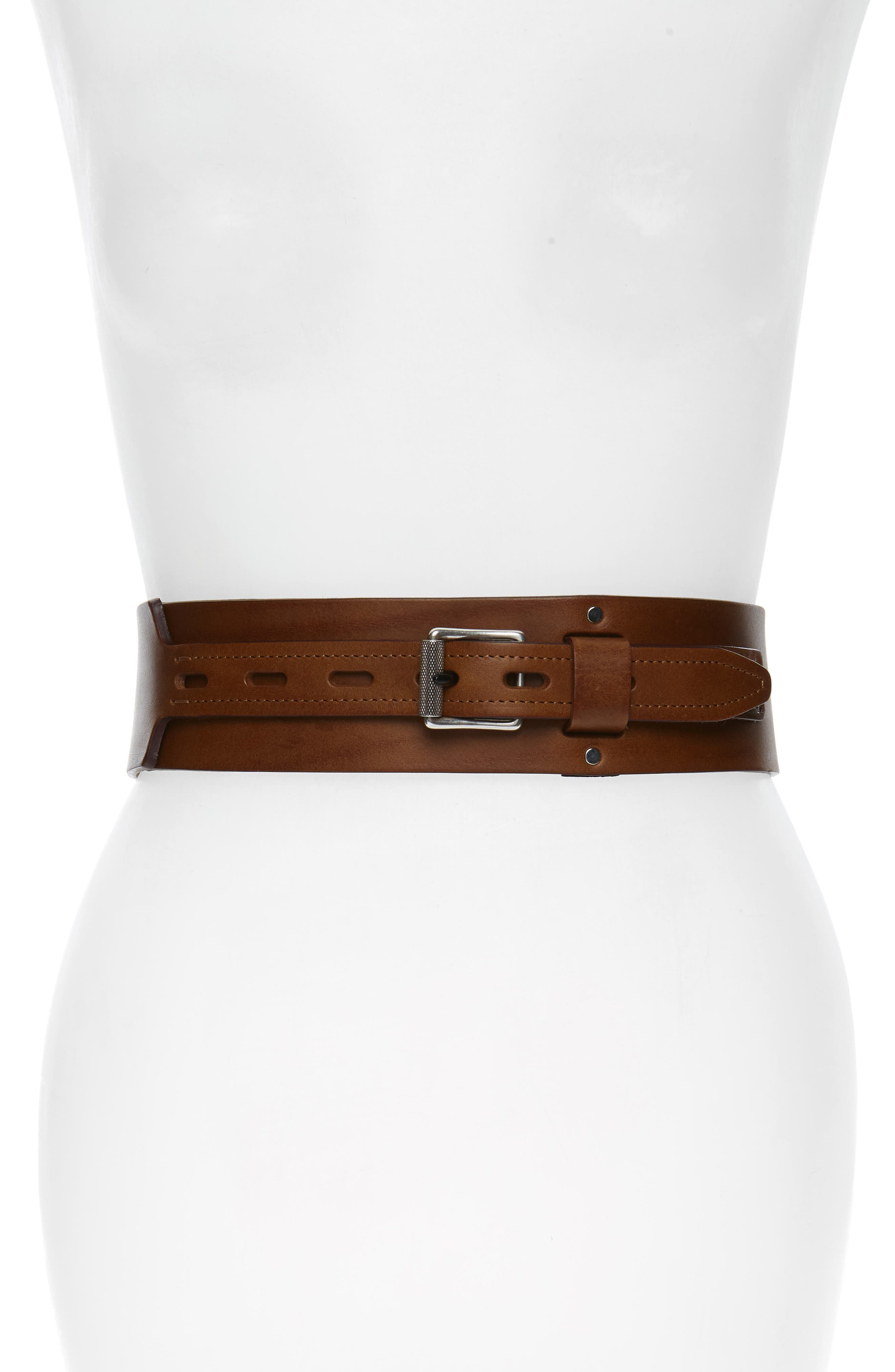 Rag & Bone Field Leather Belt, Brown