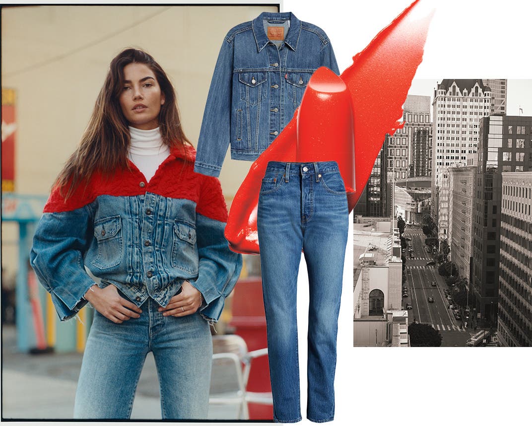 Lily Aldridge on Her Denim Style 