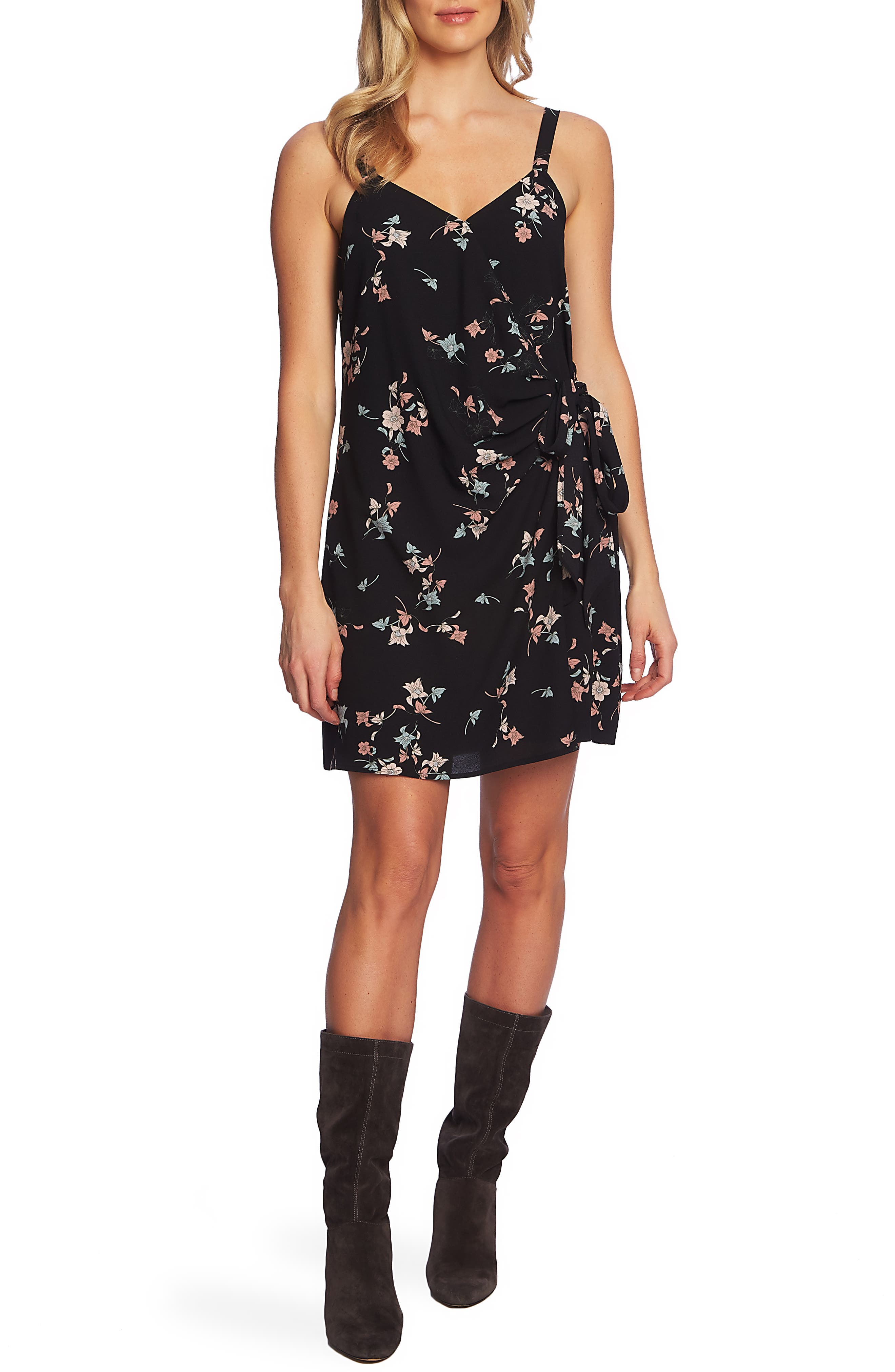 1.state Dresses FLORAL BELLE WRAP FRONT DRESS