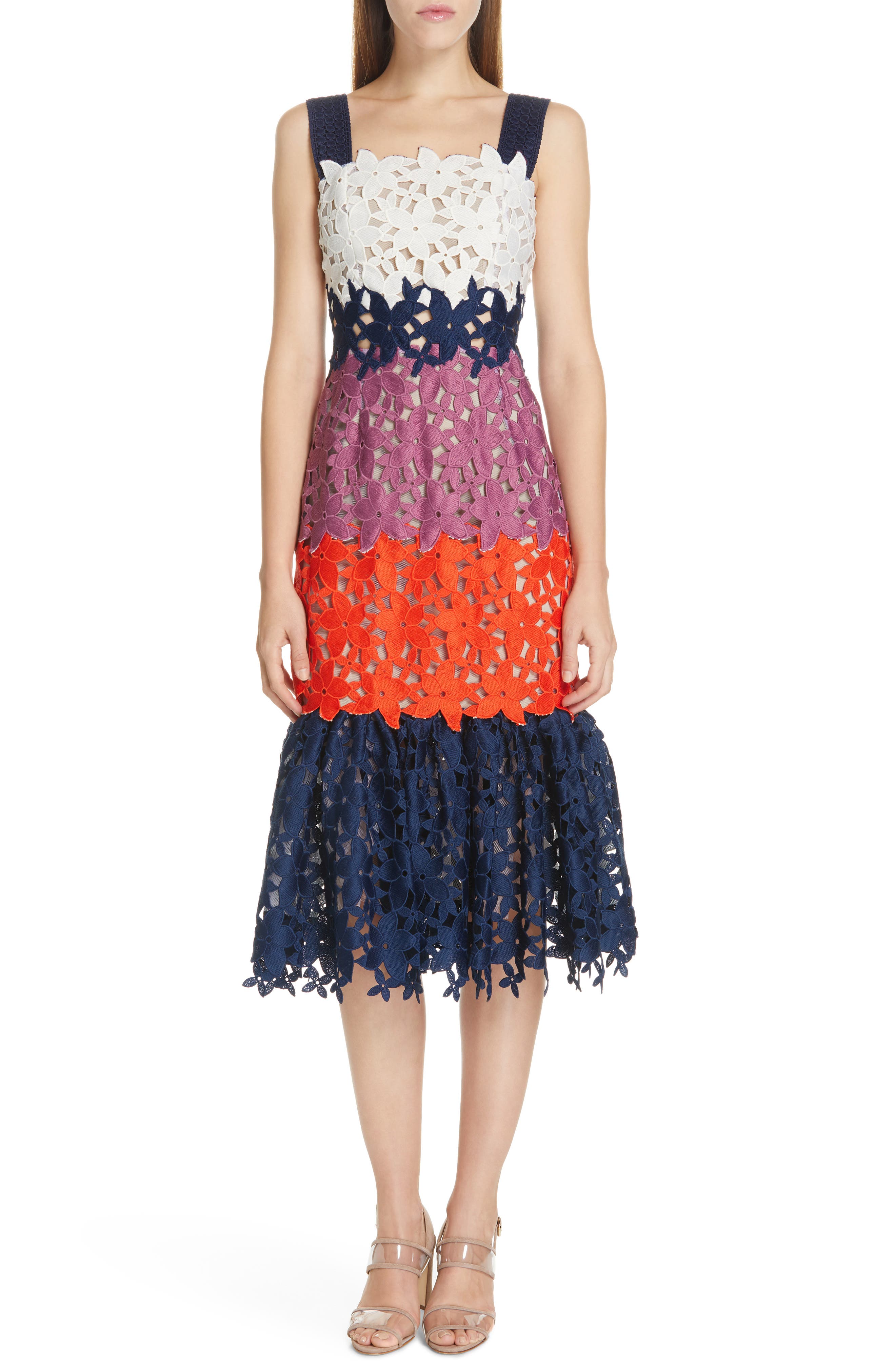 Sea Maisey Mermaid Midi Dress, Blue