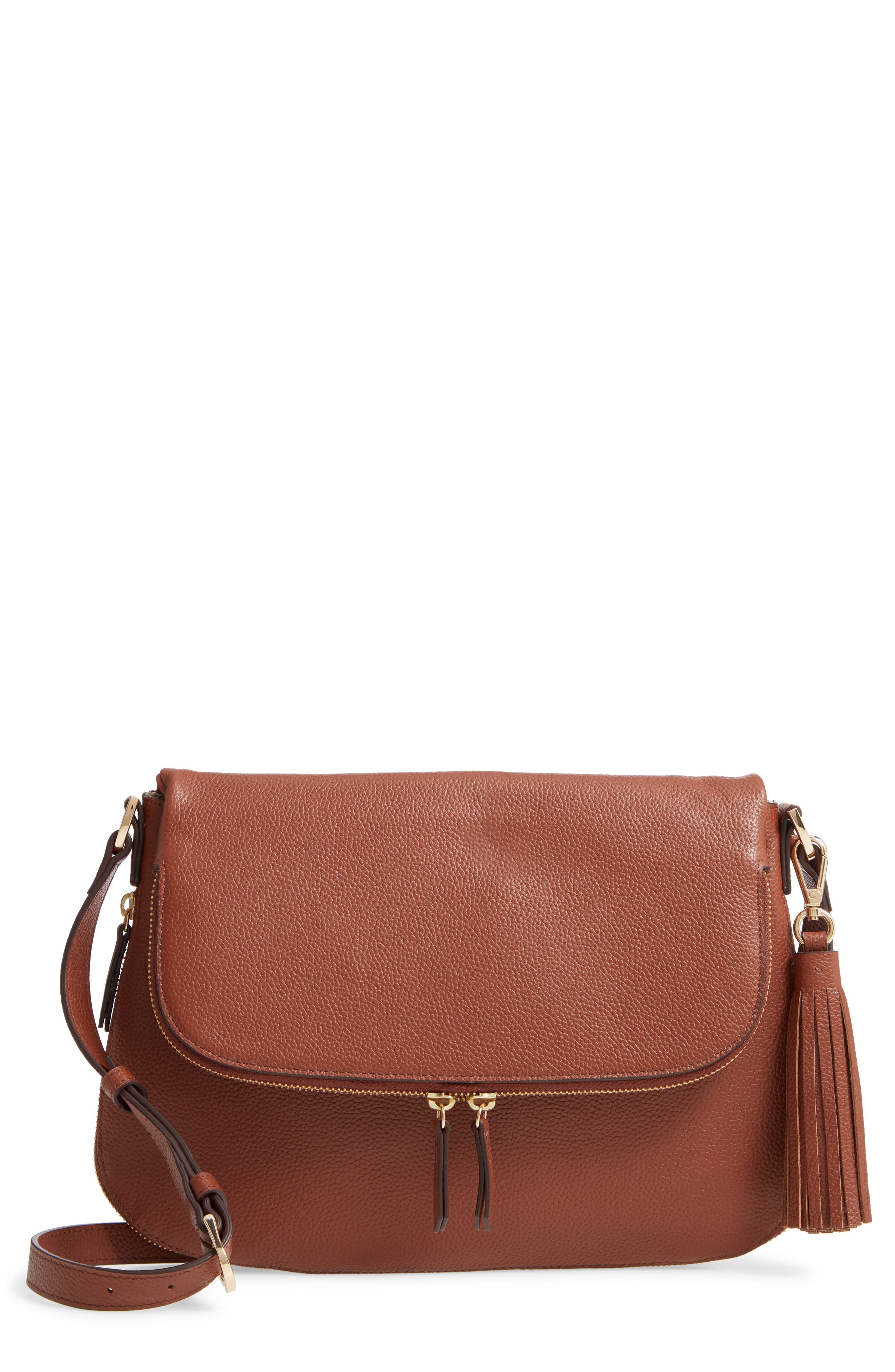 Nordstrom Kara Leather Expandable Crossbody Bag | Nordstrom
