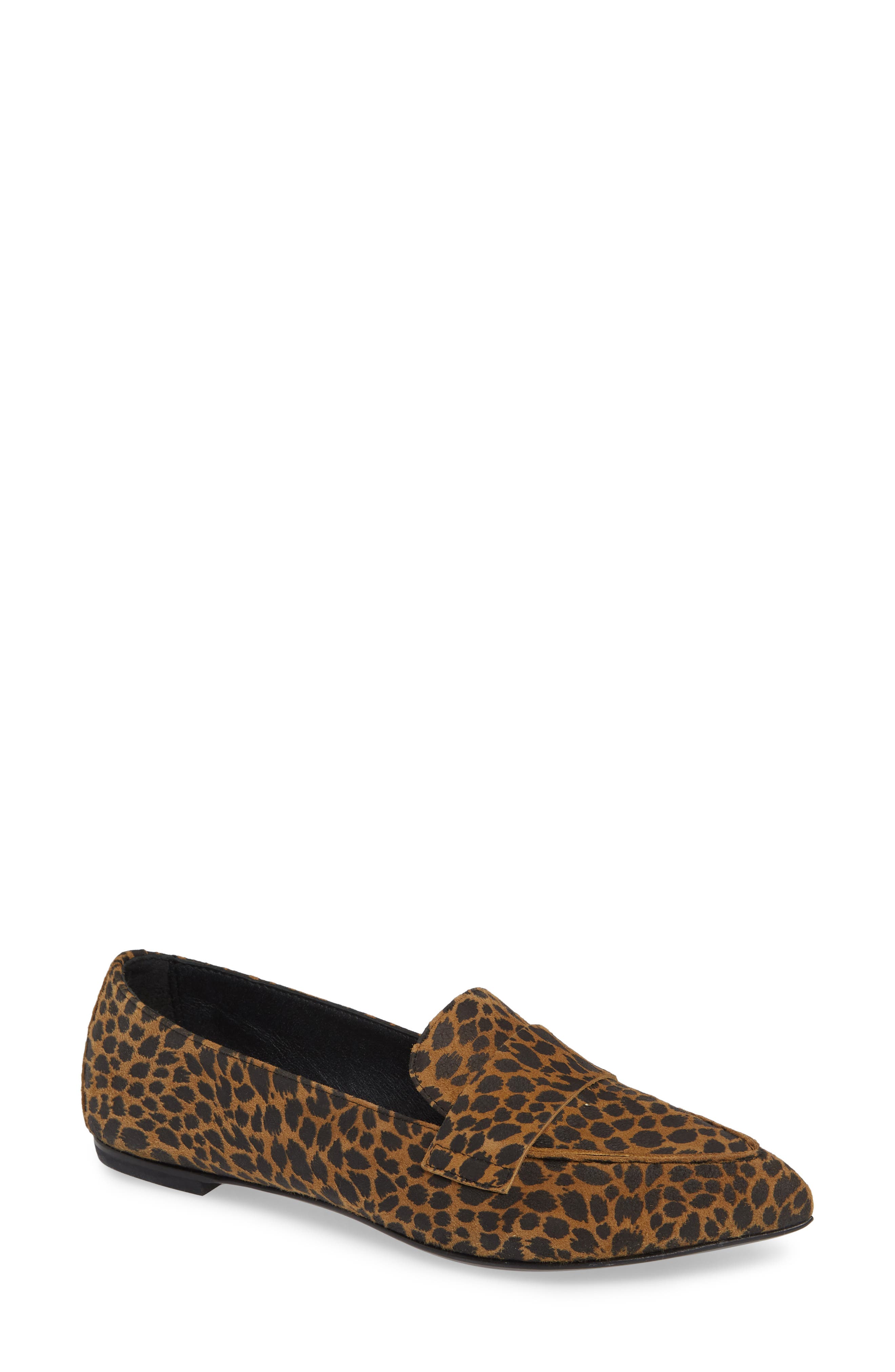 Agl Softy Pointy Toe Moccasin Loafer, Brown