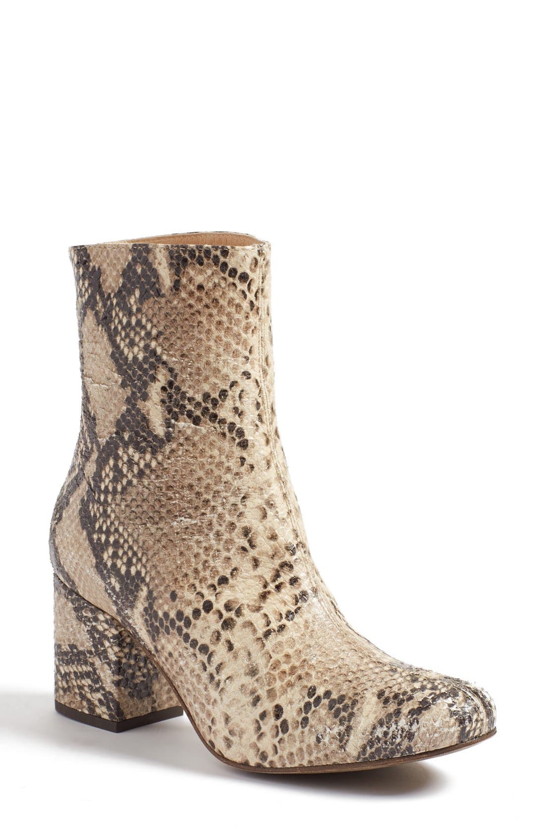 Free People Cecile Block Heel Bootie, Brown