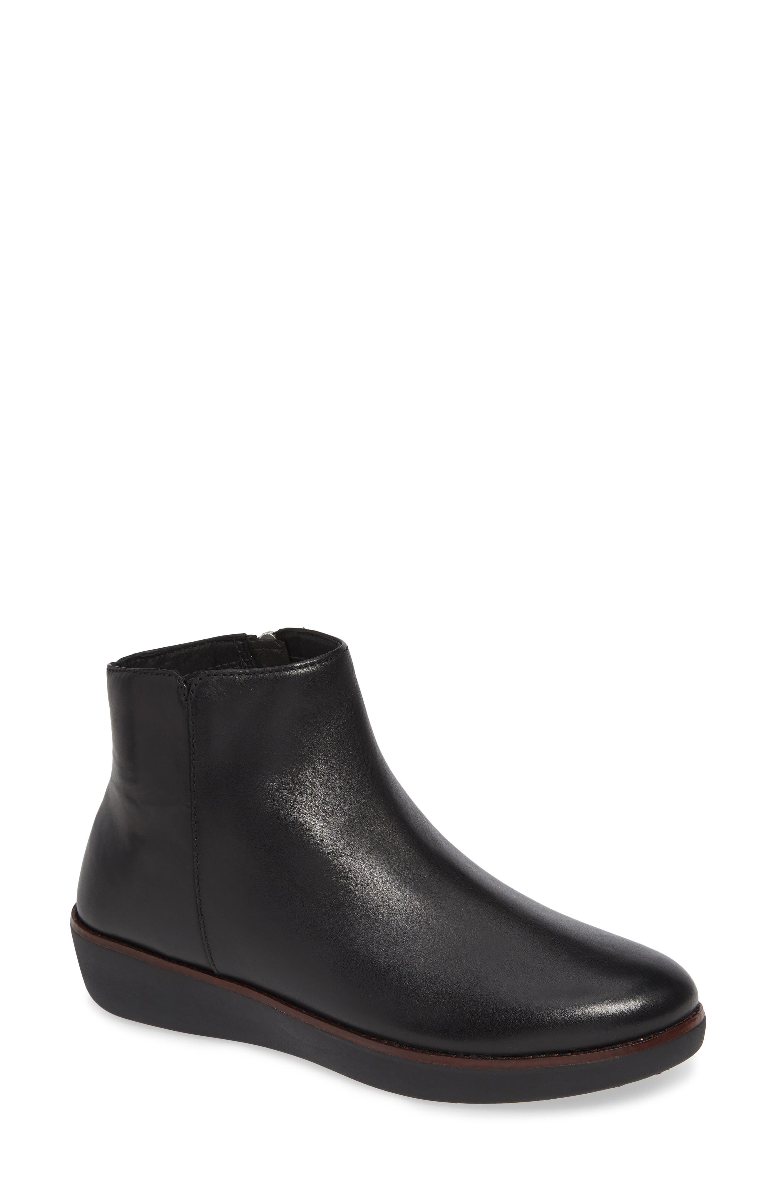 Fitflop Ziggy Zip Bootie- Black