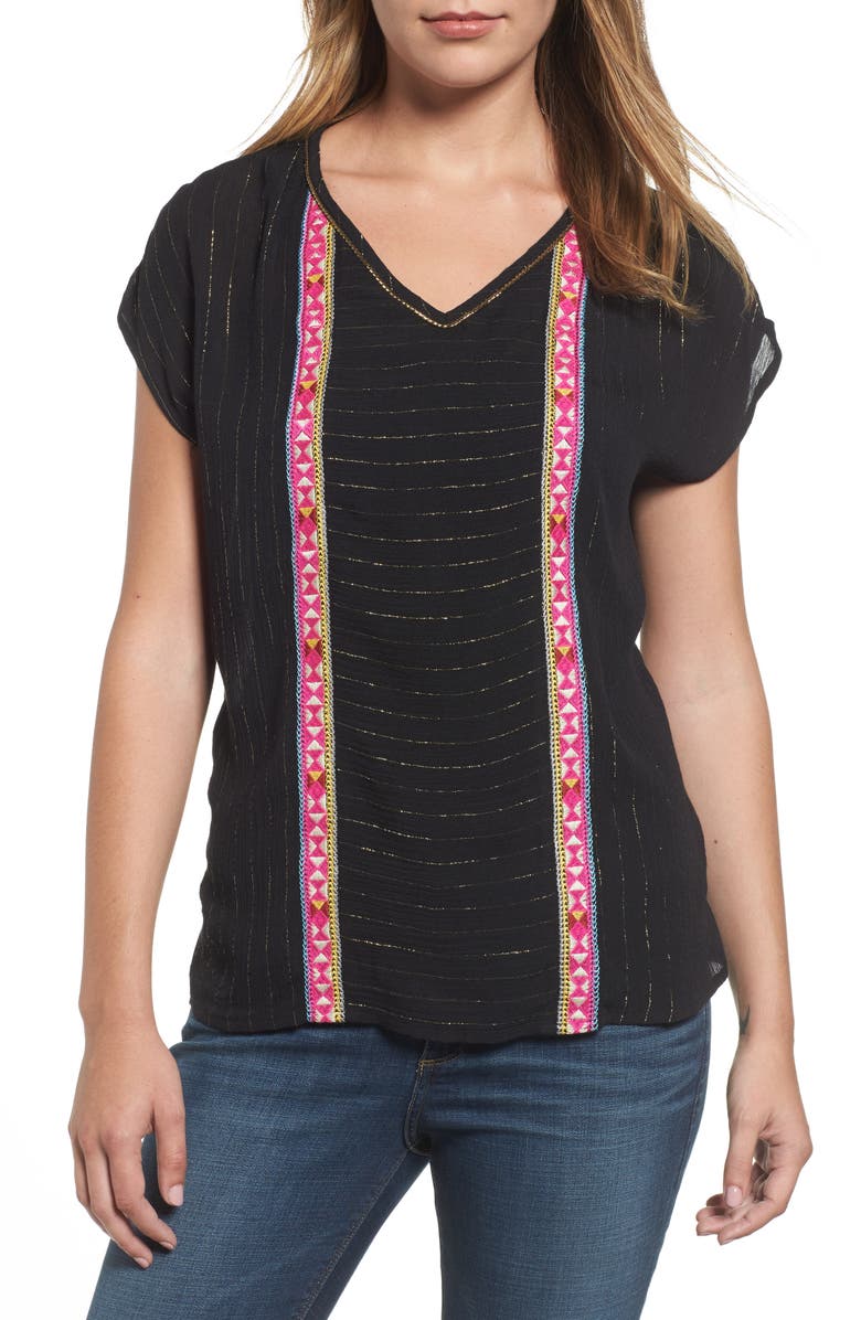 thml-embroidered-metallic-pinstripe-top-nordstrom