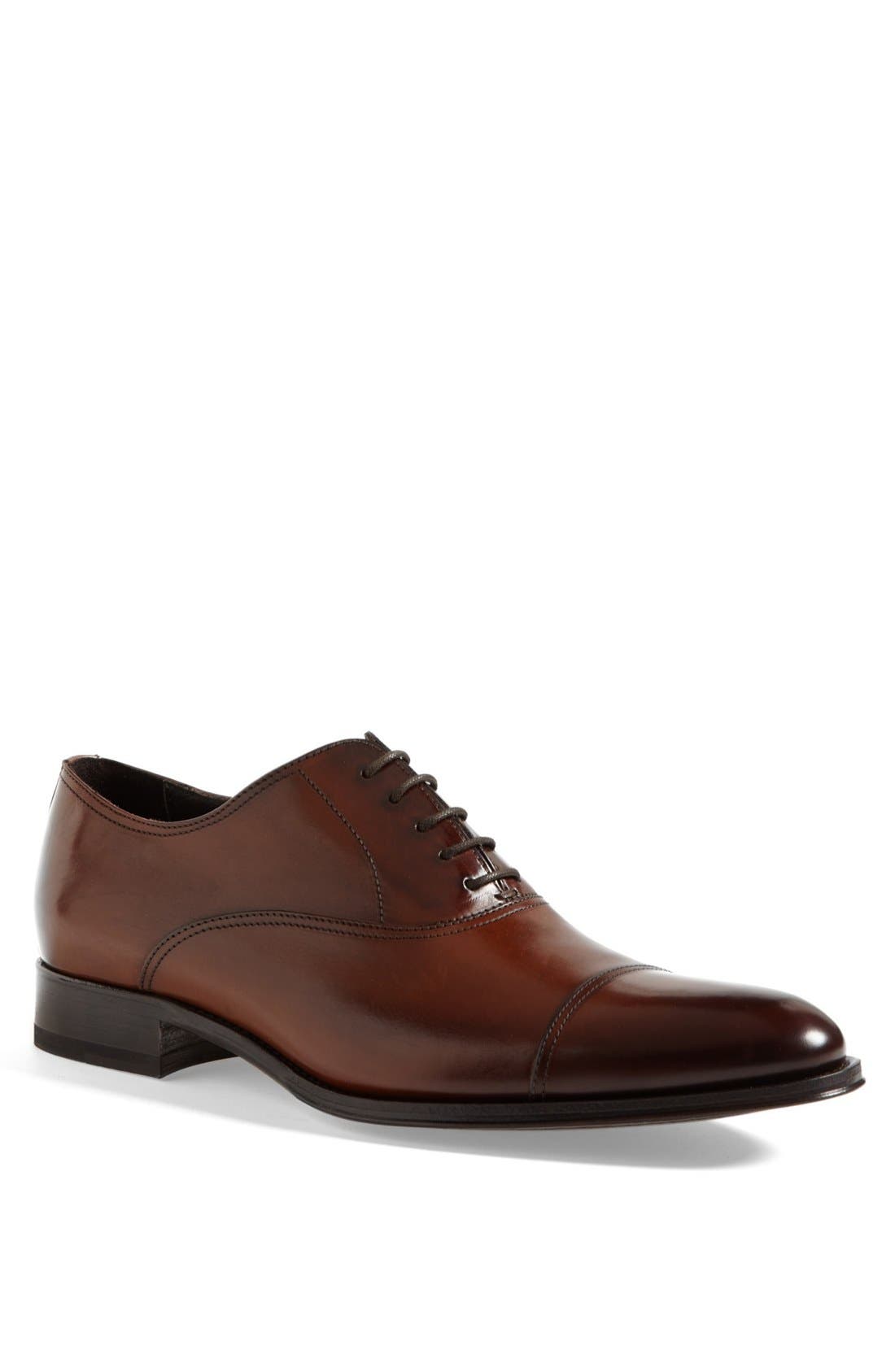 To Boot New York Brandon Cap Toe Oxford, Brown