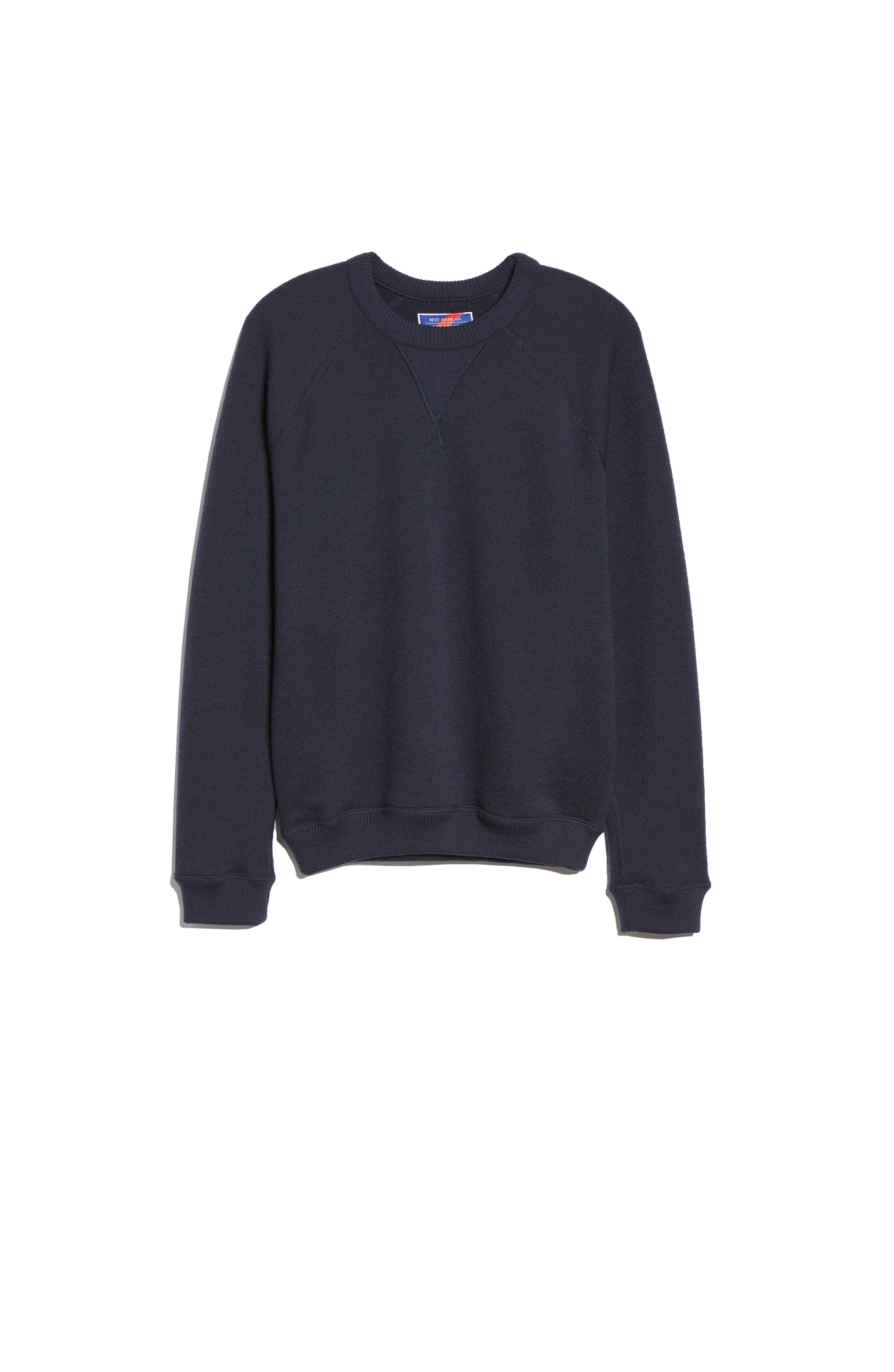 Best Made Co. The Merino Wool Fleece Crew Sweatshirt, Blue