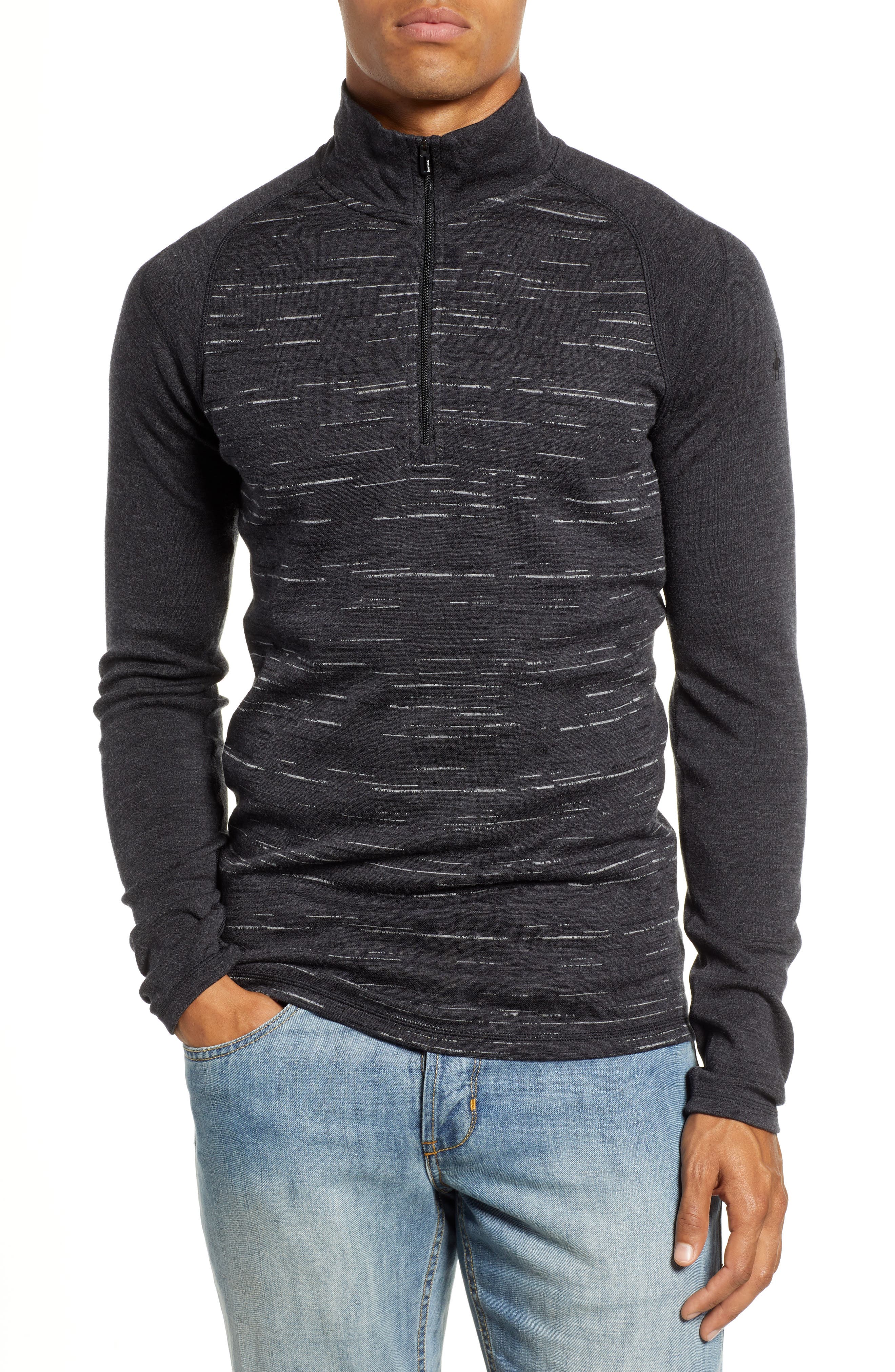 Smartwool Merino 250 Base Layer Pattern Quarter Zip Pullover