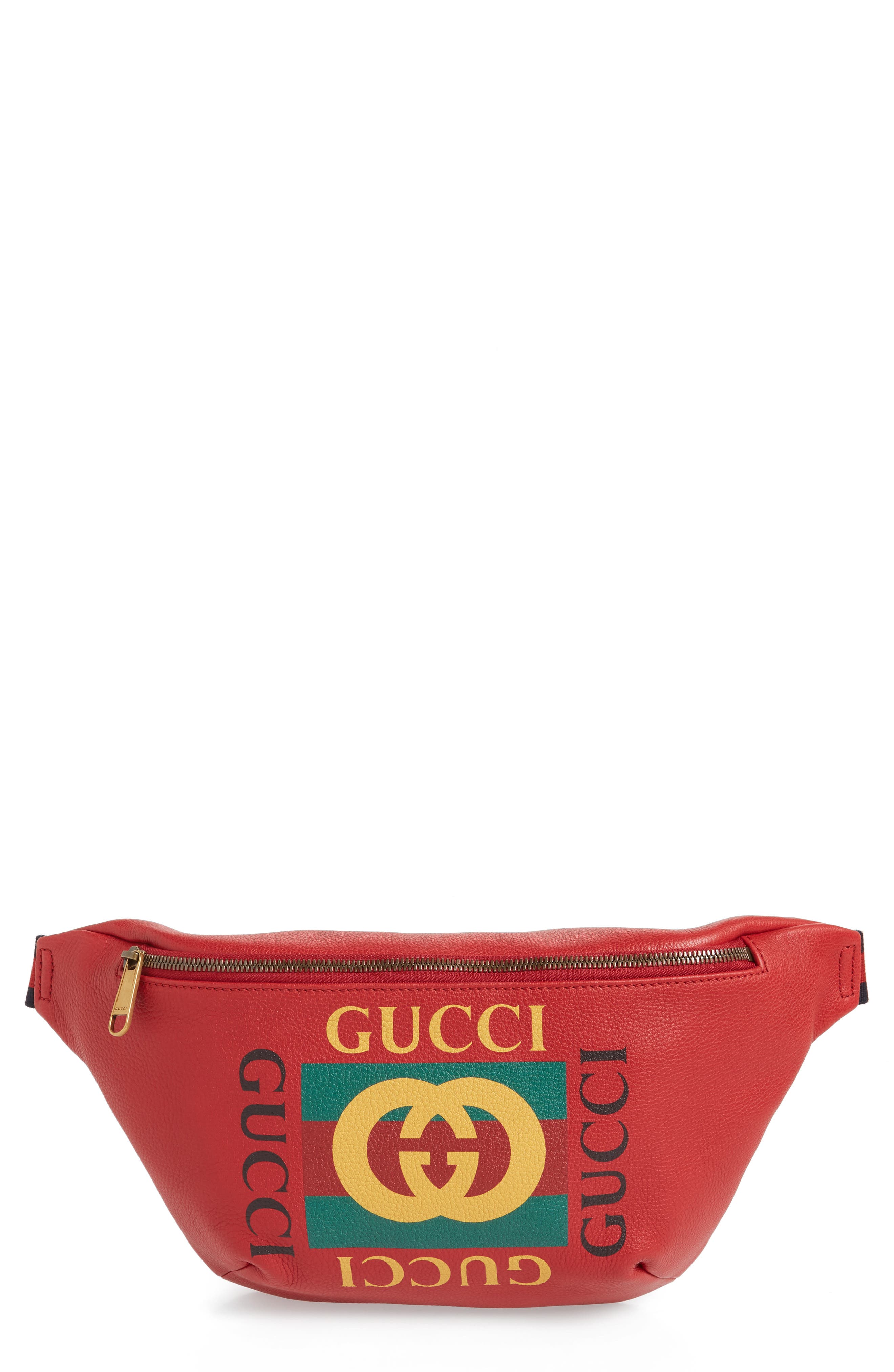 waist bag gucci red