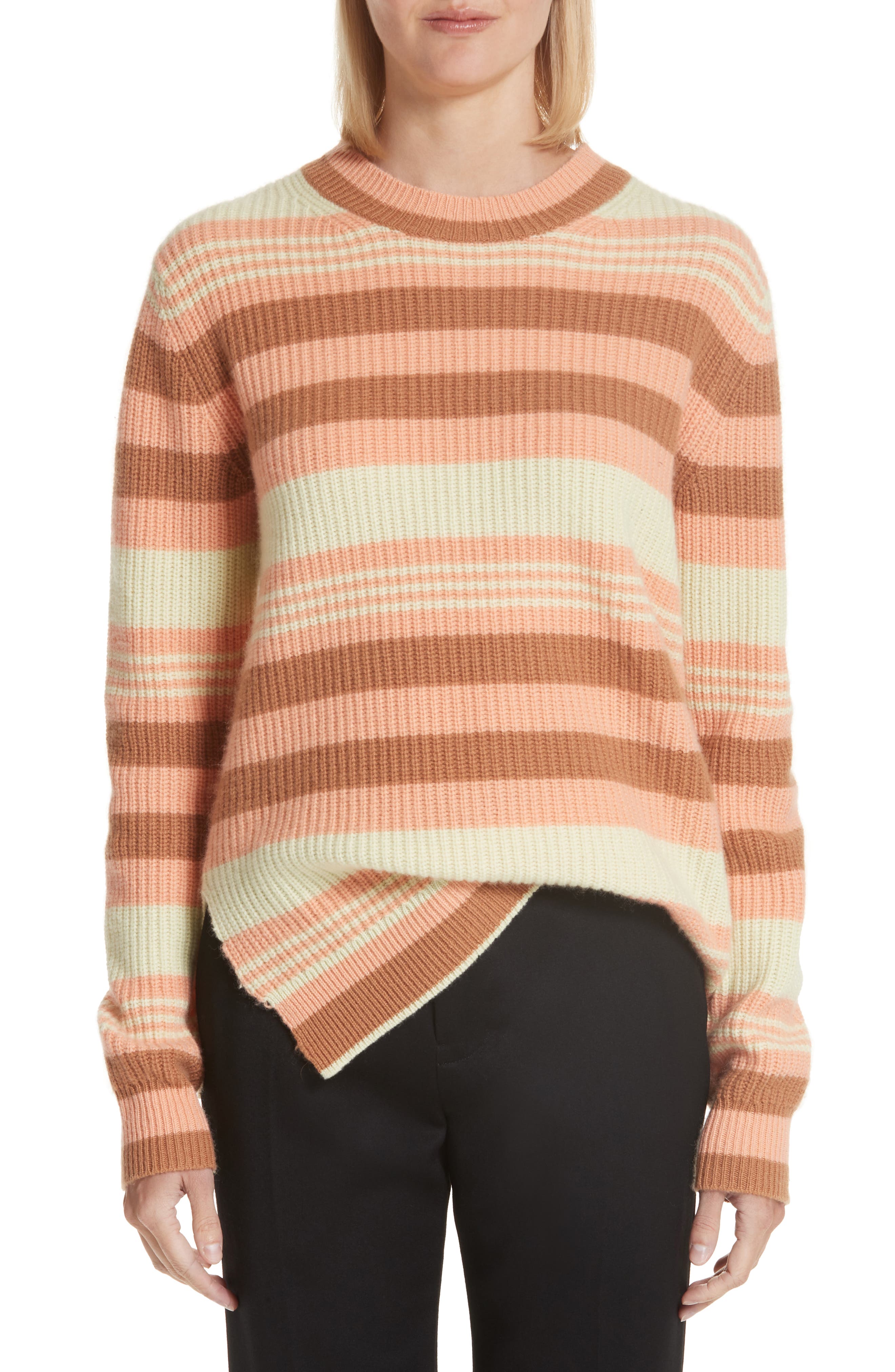 Sies Marjan Shay Stripe Merino Wool Sweater, Yellow