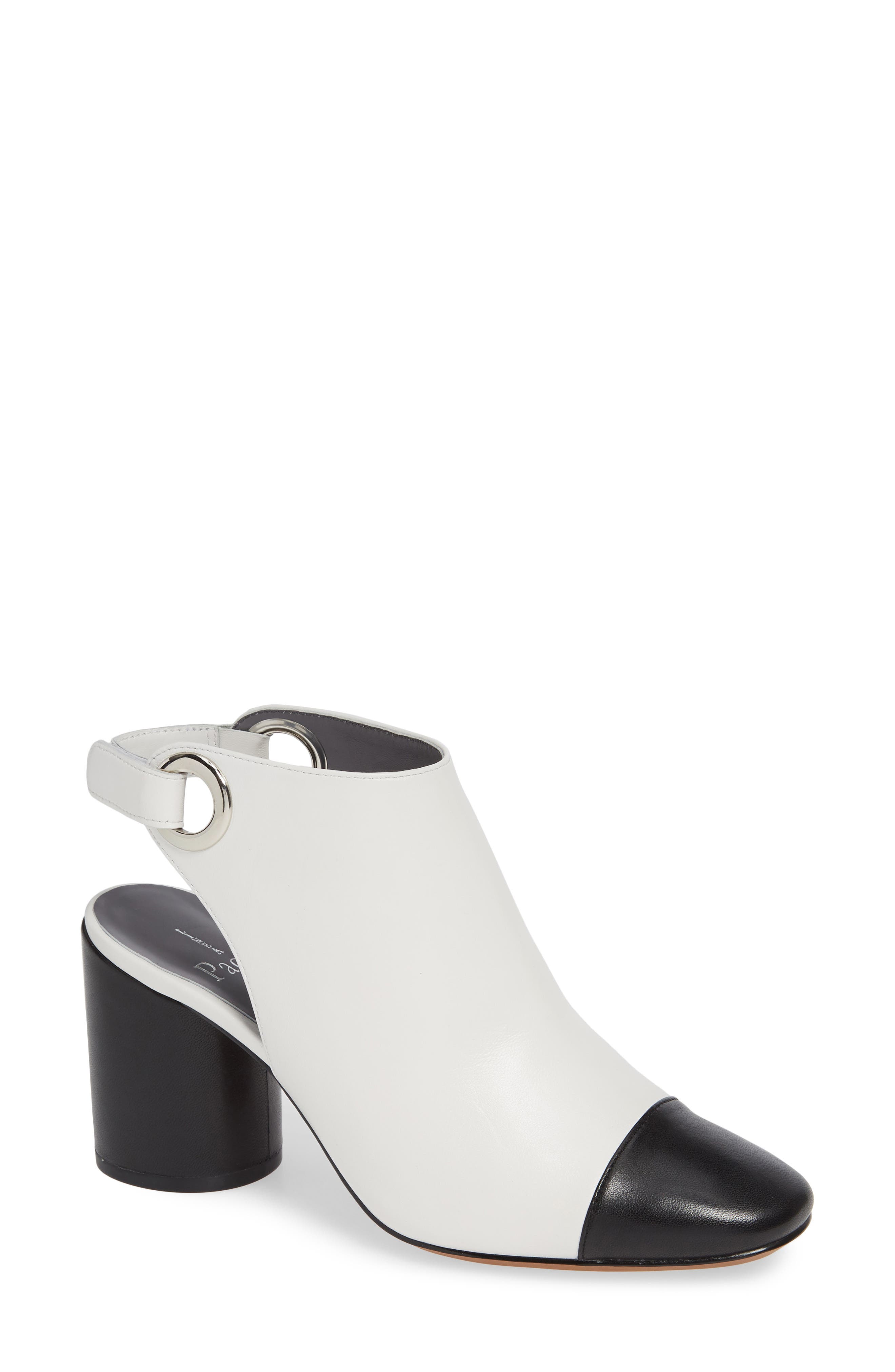Linea Paolo Warwick Cap Toe Bootie, White