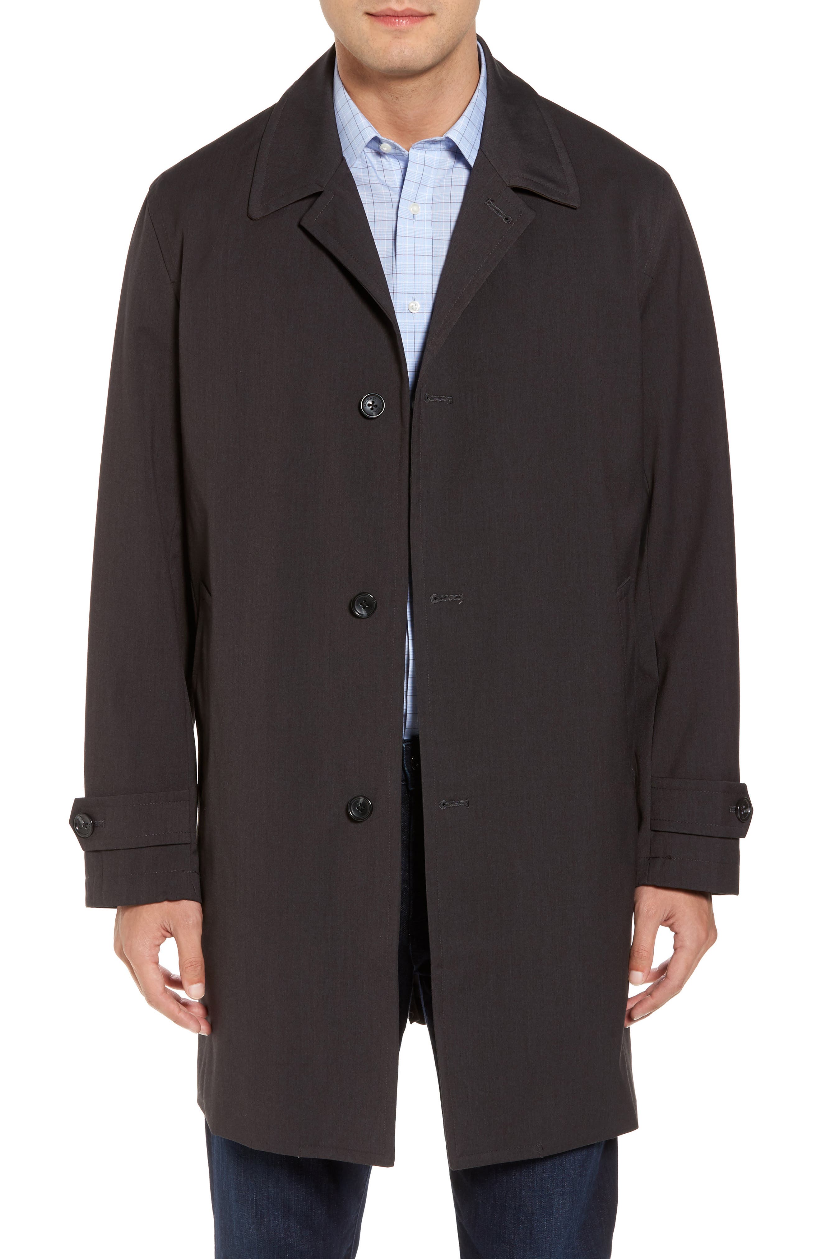Michael Kors Trim Fit Waterproof Overcoat Nordstrom