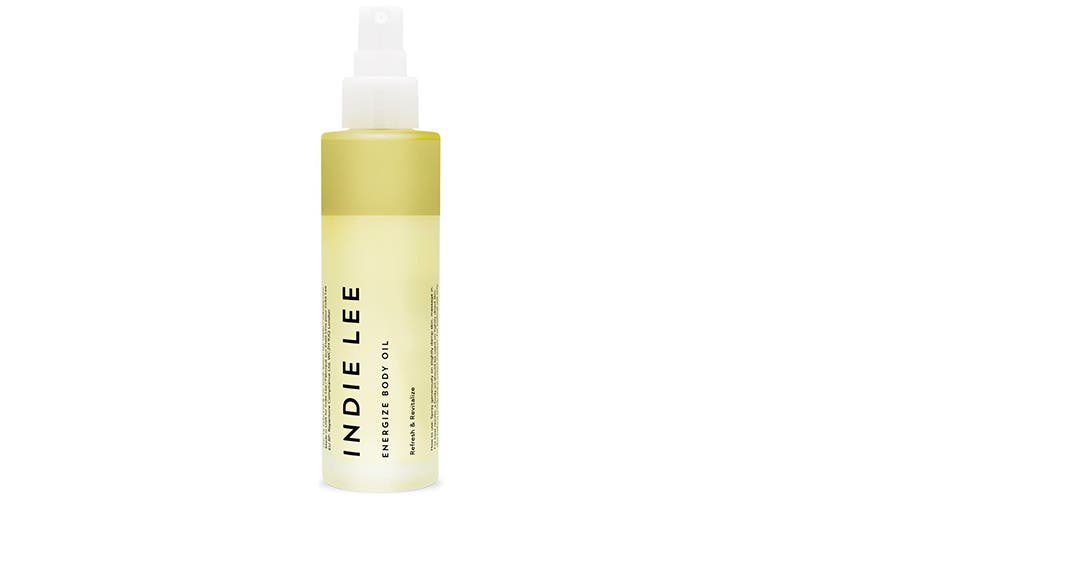Energize body oil by Indie Lee.