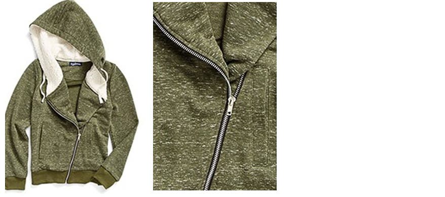 RDG Global Freshman Asymmetrical Zip Hoodie.