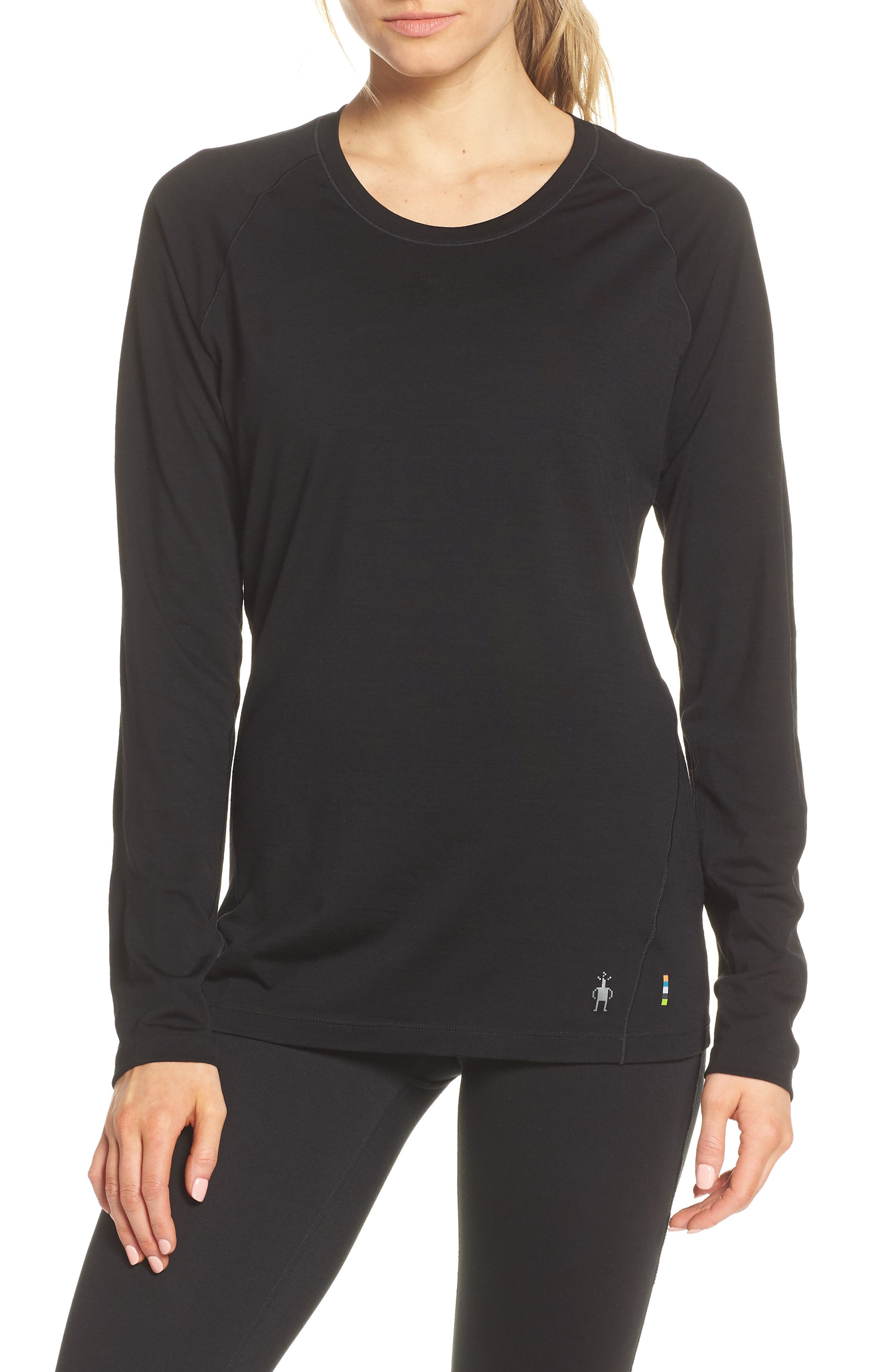 Smartwool Merino Wool 150 Base Layer Top, Black