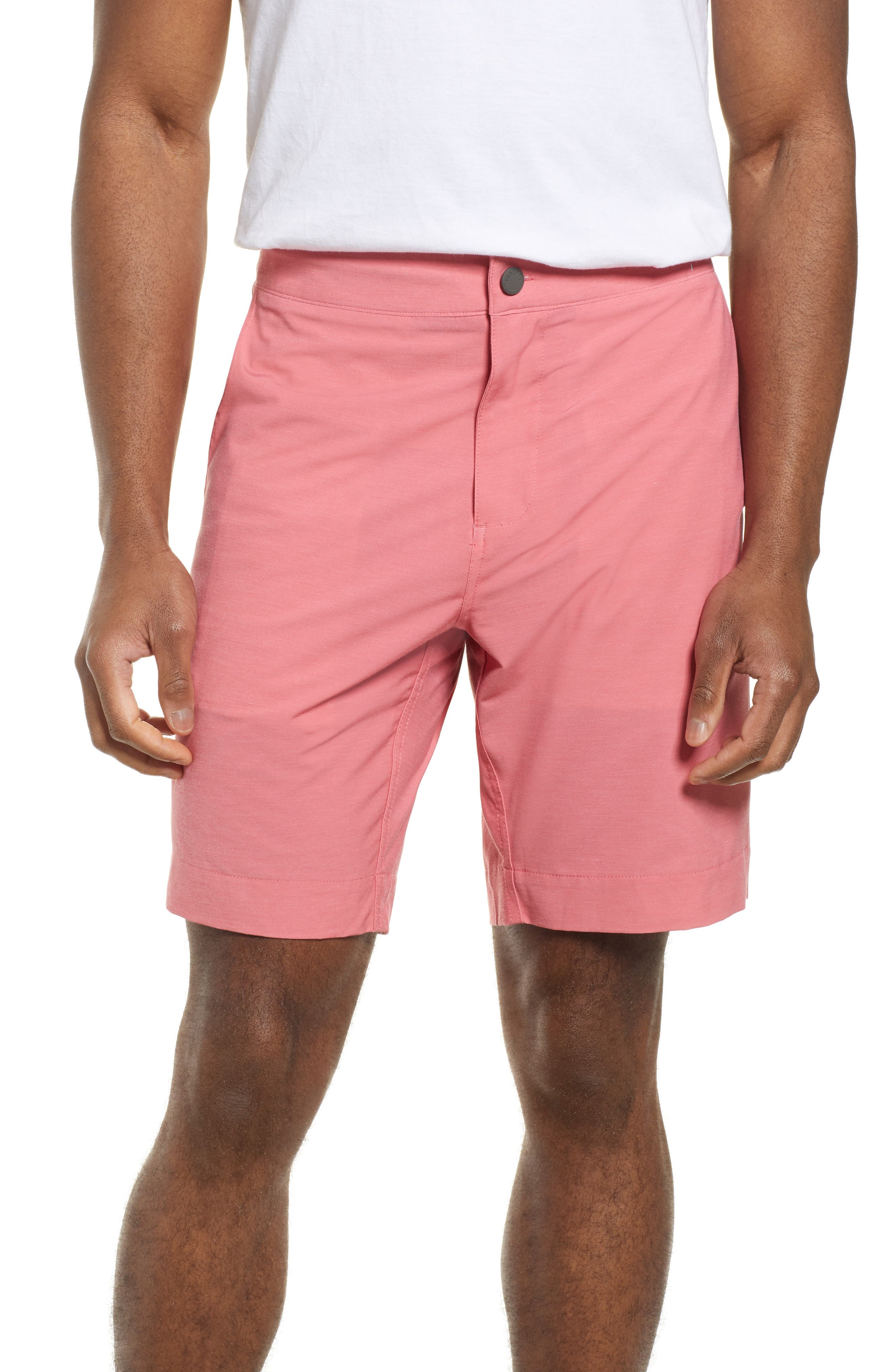 Faherty All Day Flat Front Shorts, Red