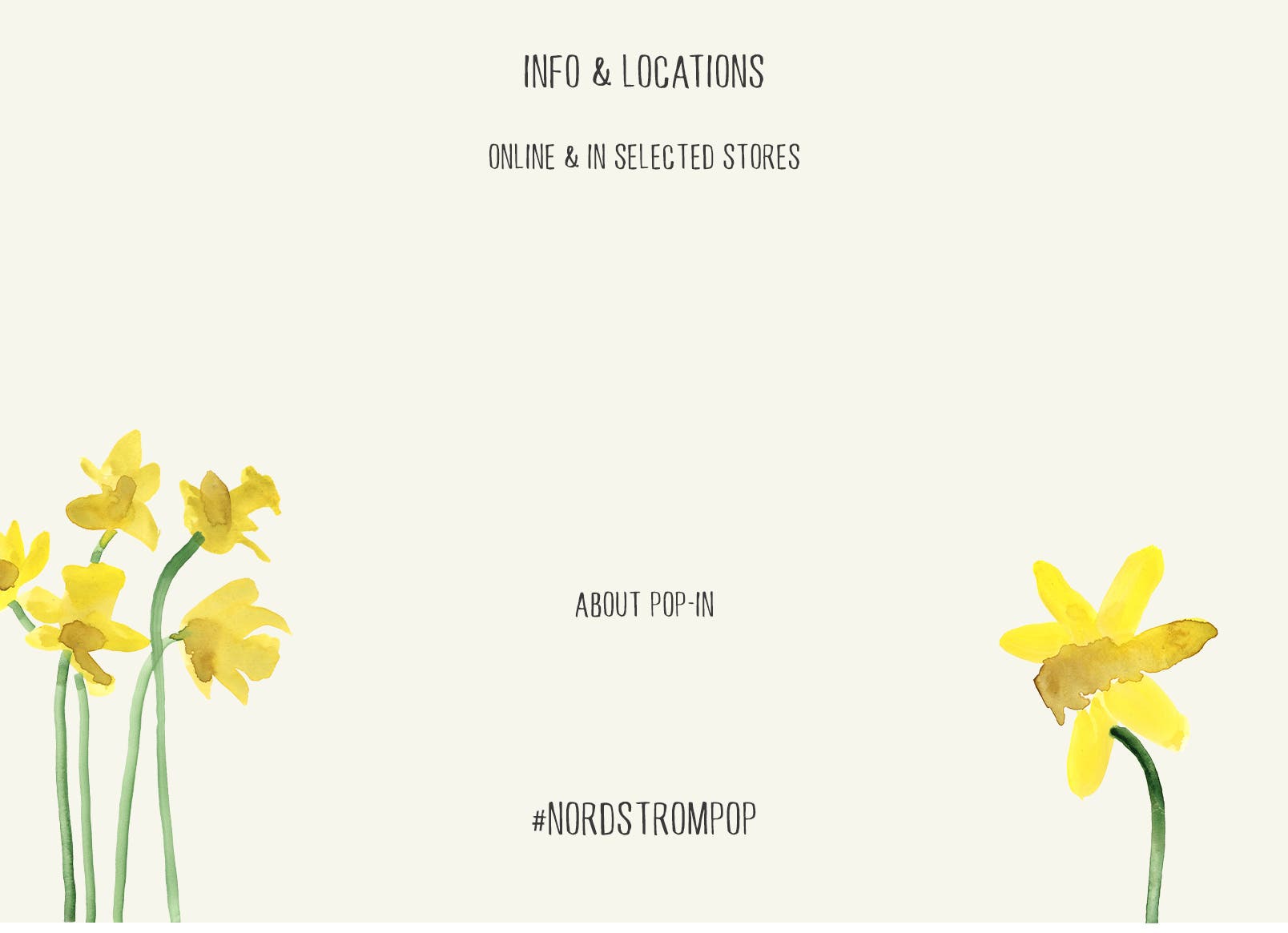 Pop-In info and locations.
