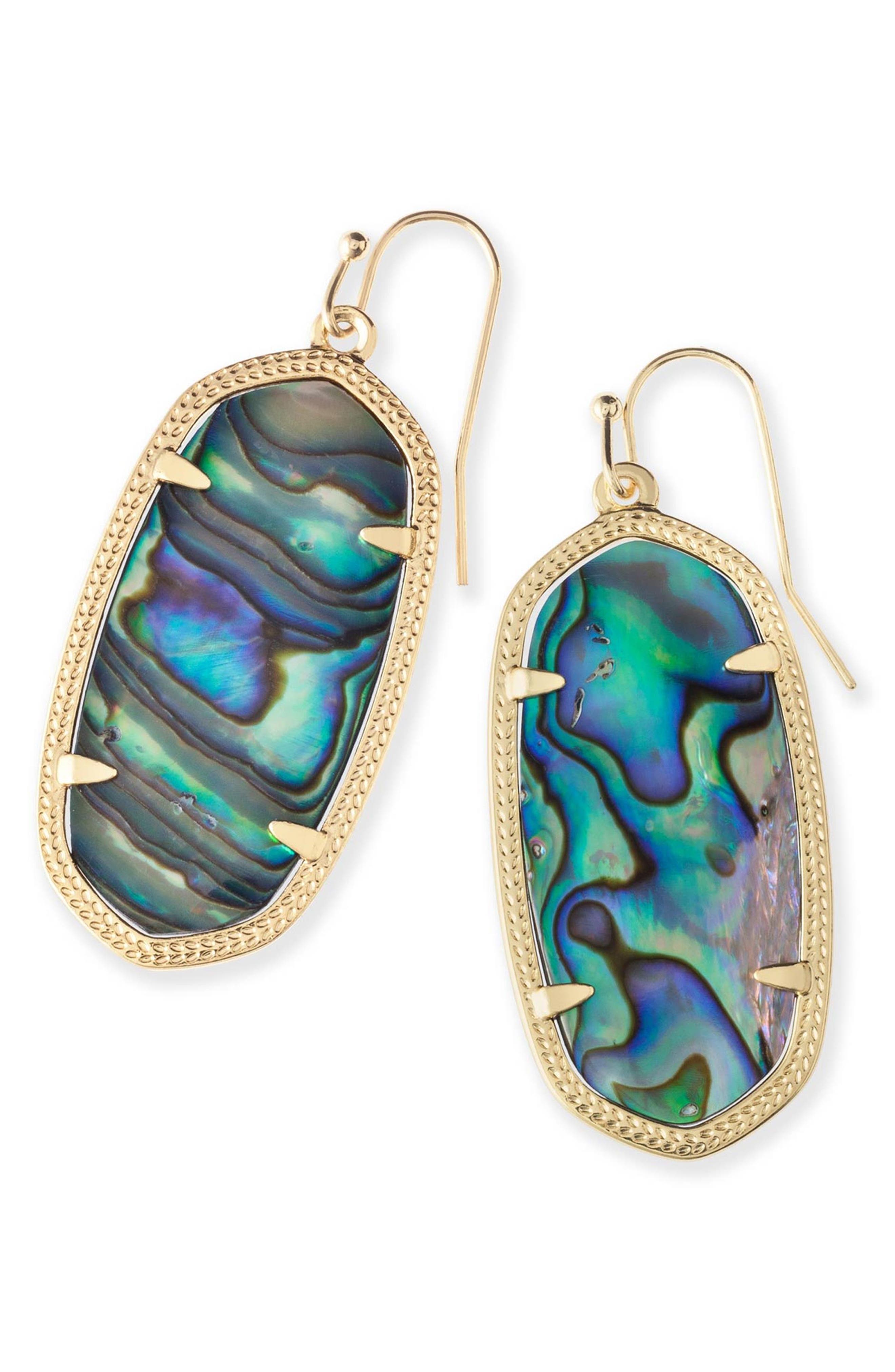 Kendra Scott Elle Drop Earrings In Abalone S Gold Kendra Scott Elle Drop Earrings Photo Nordstrom