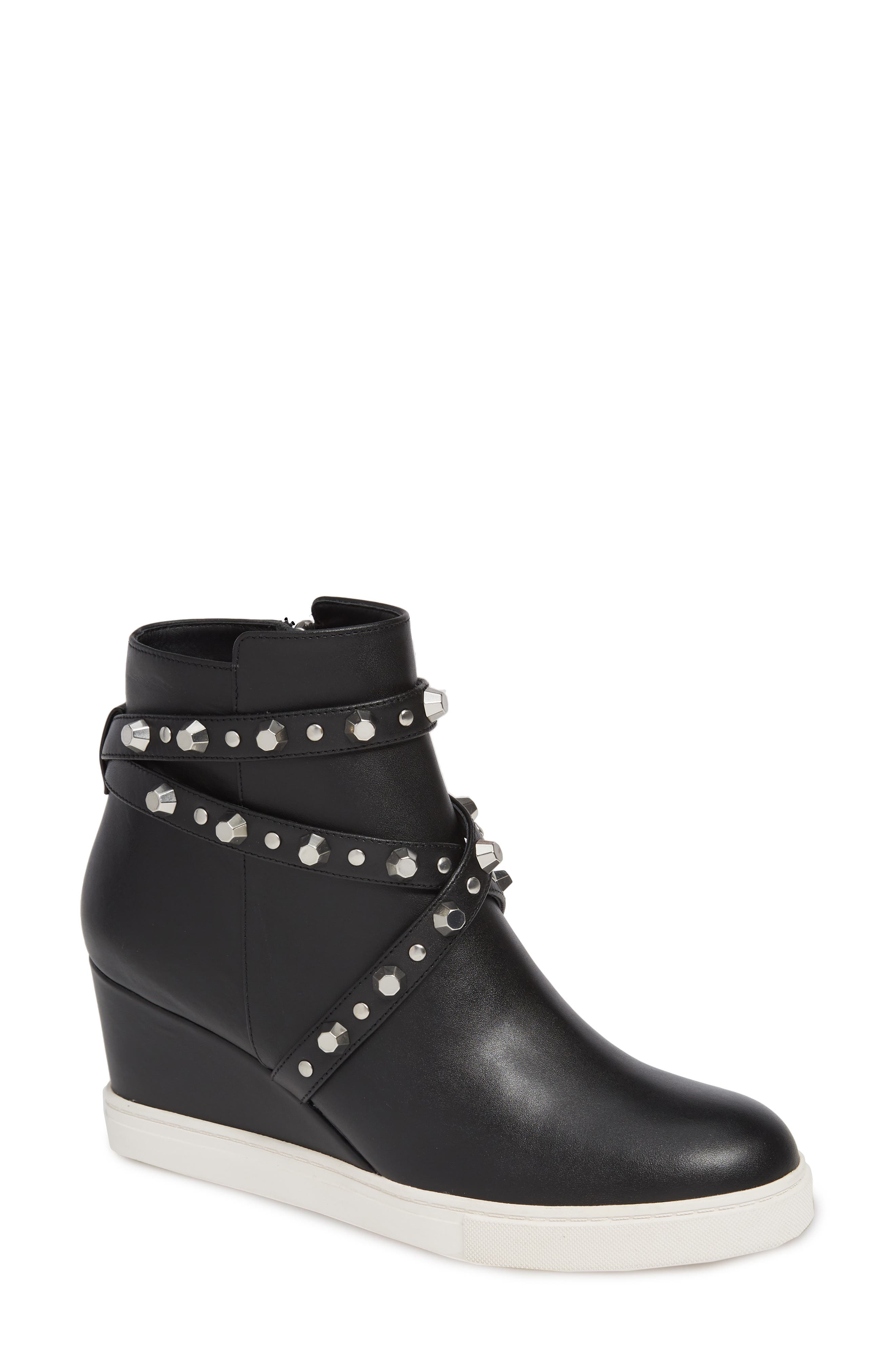 linea paolo fallon studded wedge sneaker