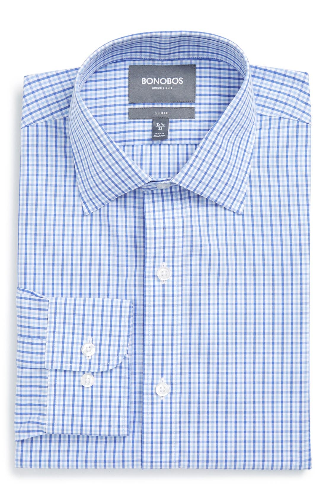 Bonobos Slim Fit Wrinkle Free Check Dress Shirt