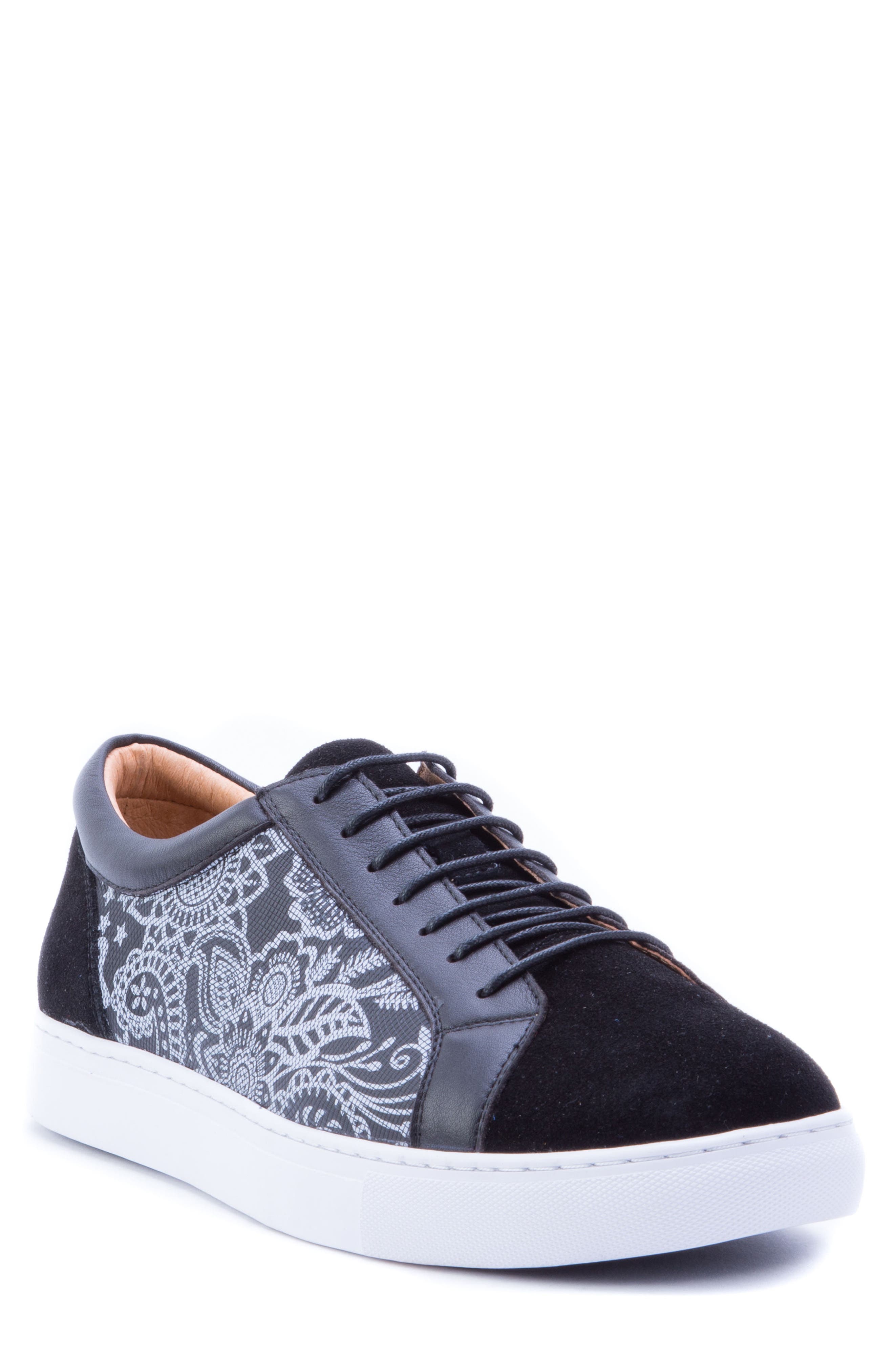 Robert Graham Rubio Floral Sneaker- Black