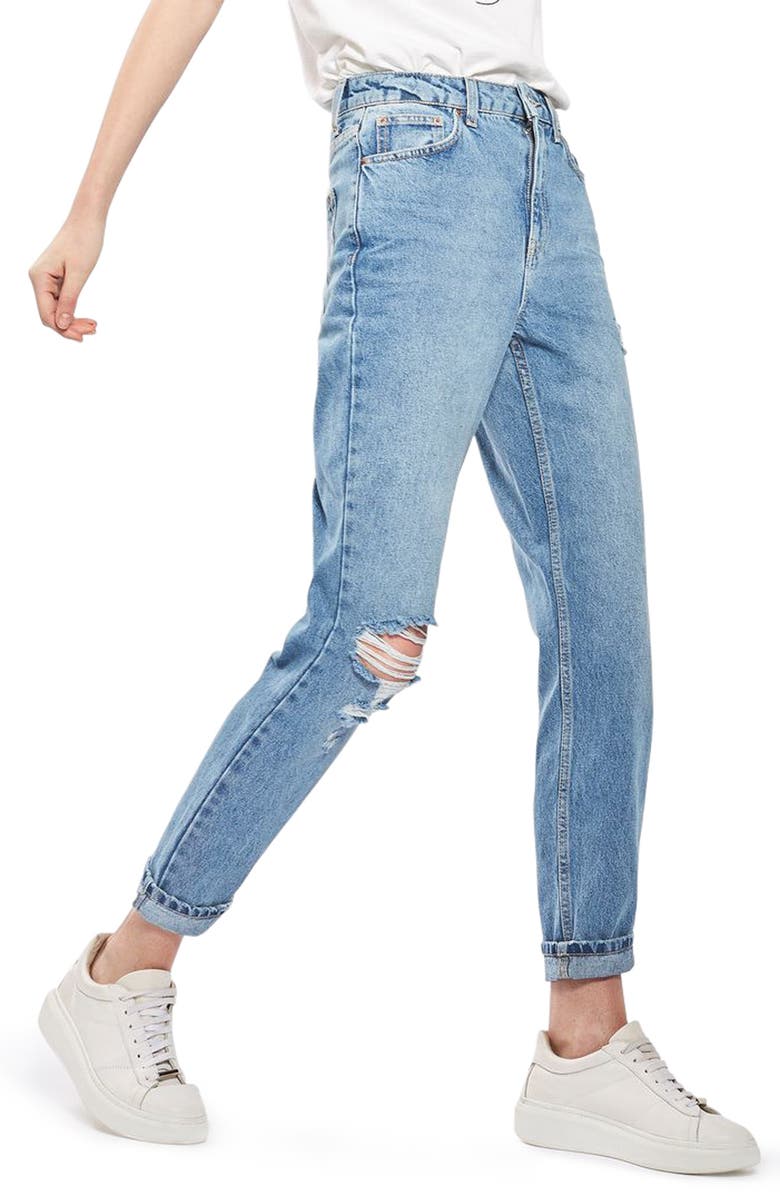 Topshop Ripped Mom Jeans | Nordstrom