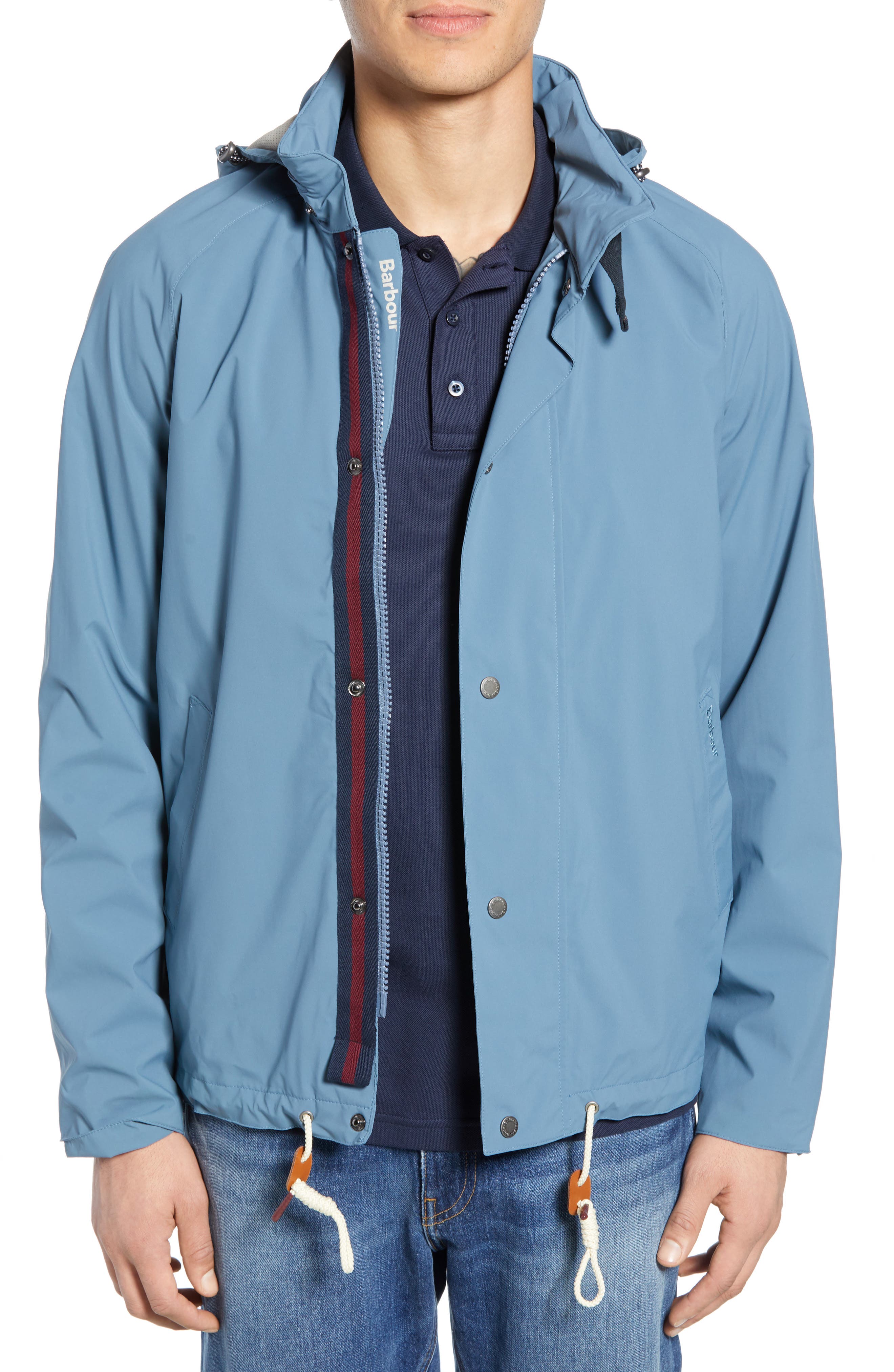 Barbour Clanfield Waterproof Hooded Jacket, Blue