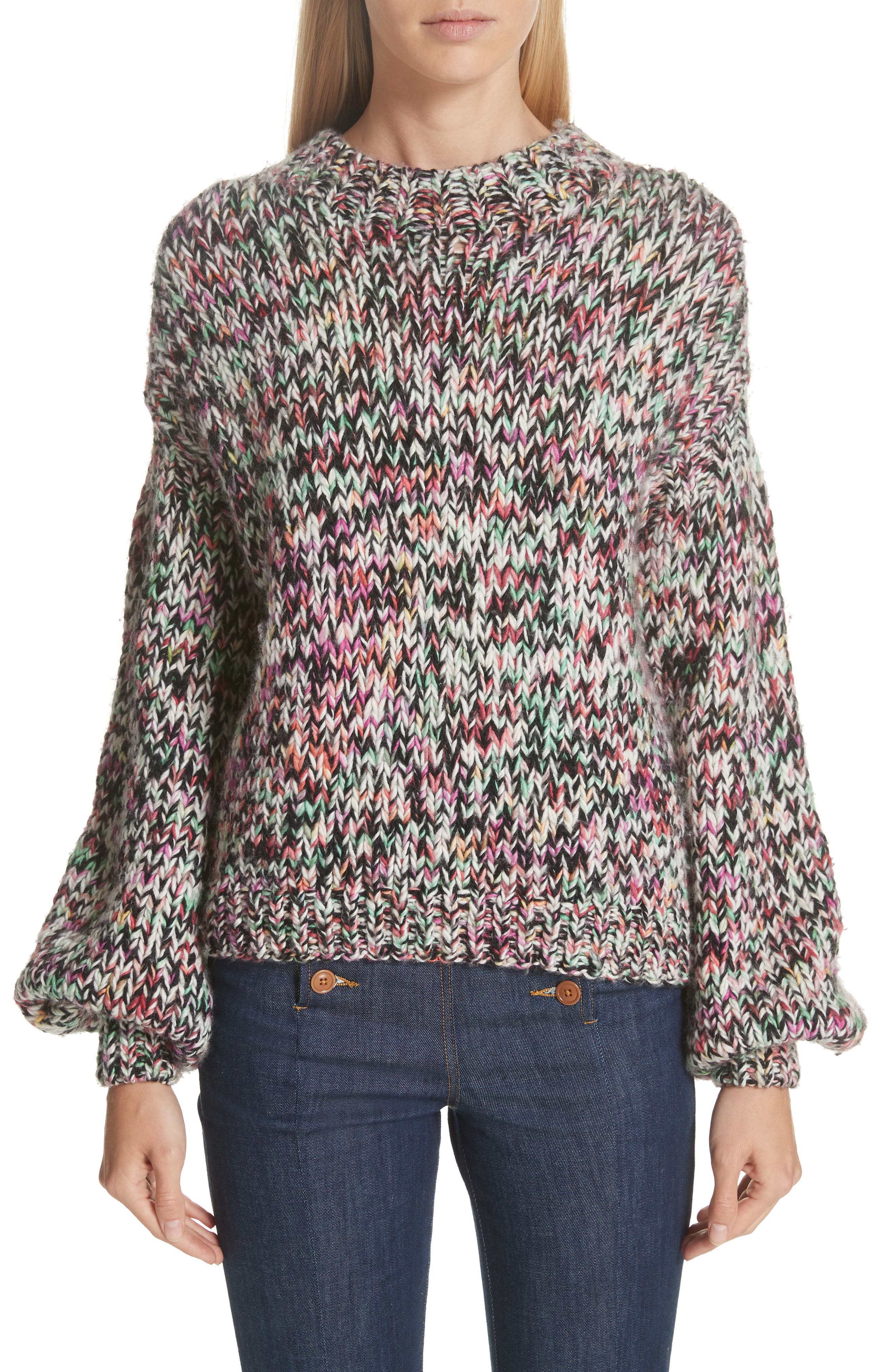 Ulla Johnson Rhea Merino Wool Sweater, Black