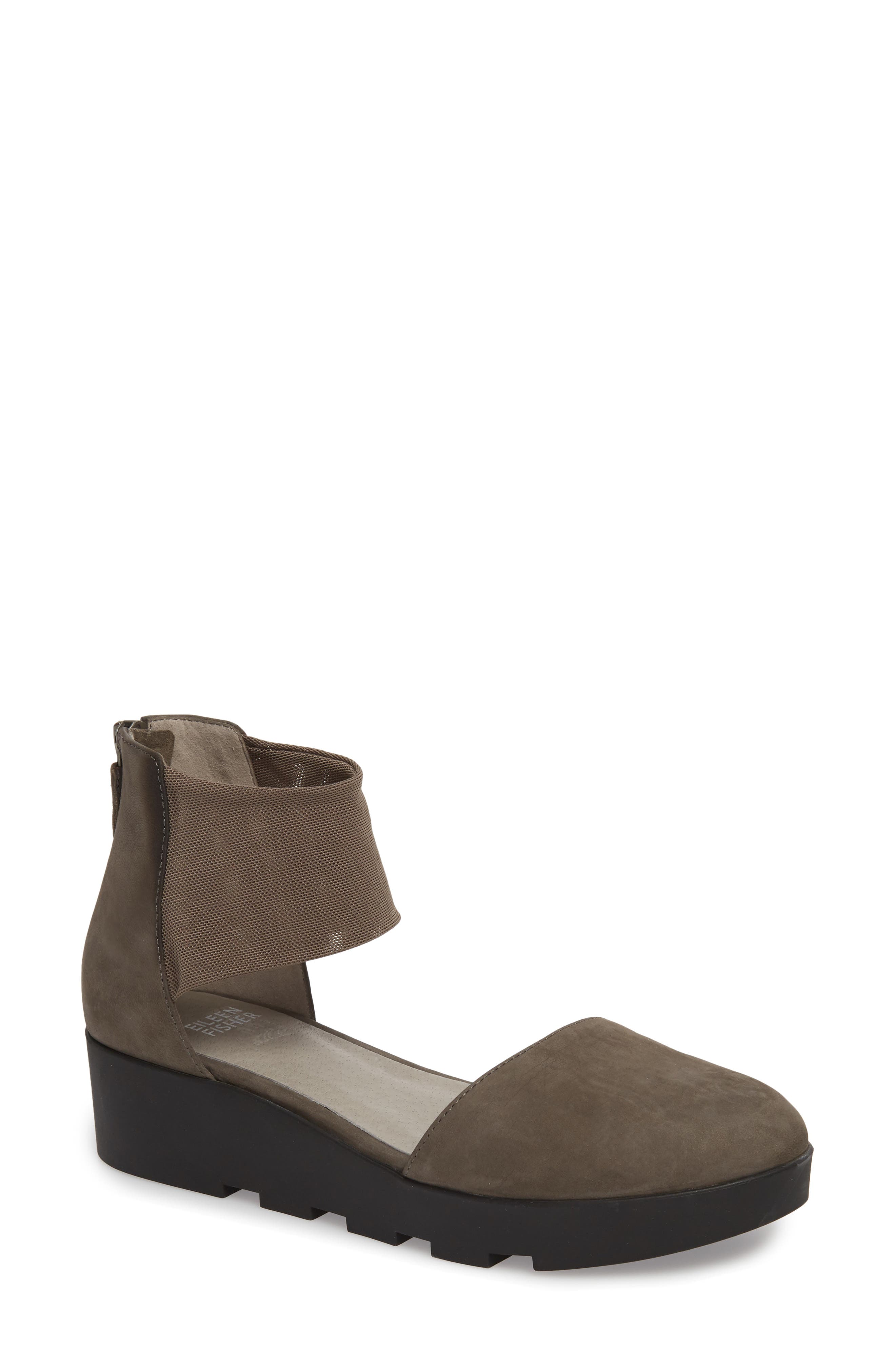 Eileen Fisher Mesh Ankle Strap Sandal