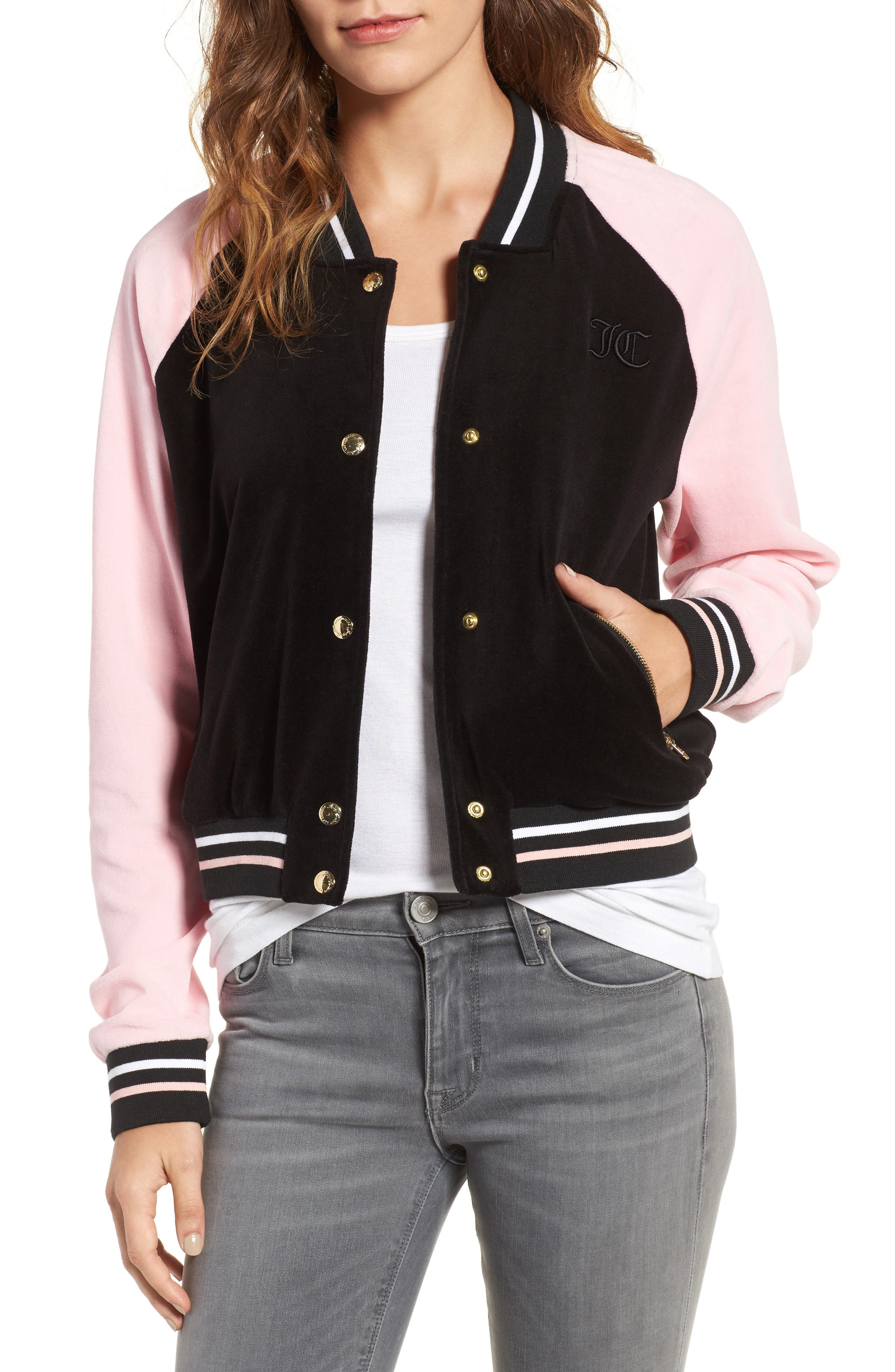 Juicy Couture Colorblock Velour Track Jacket Nordstrom