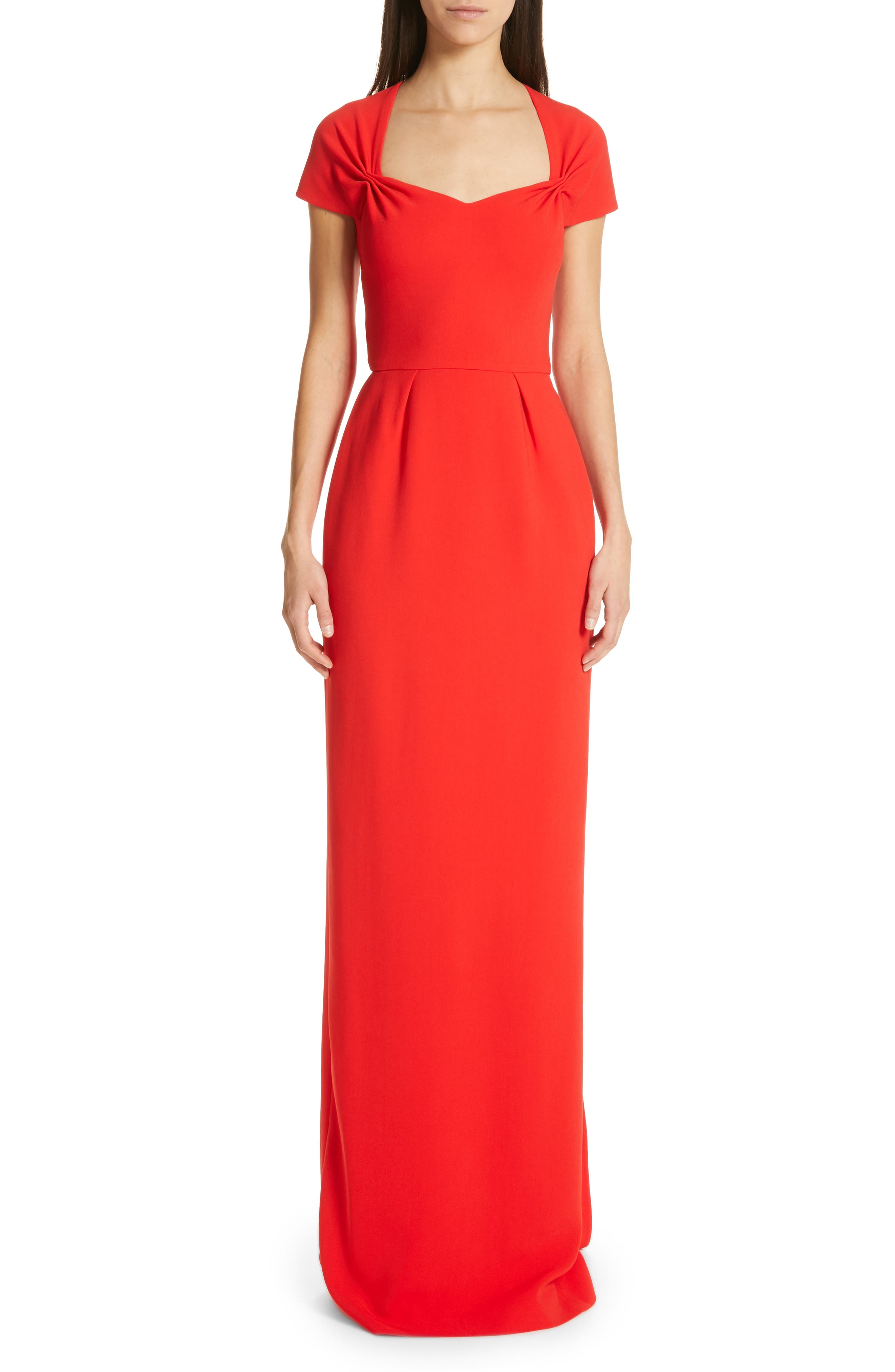 Stella Mccartney Rose Column Gown, 8 IT - Red